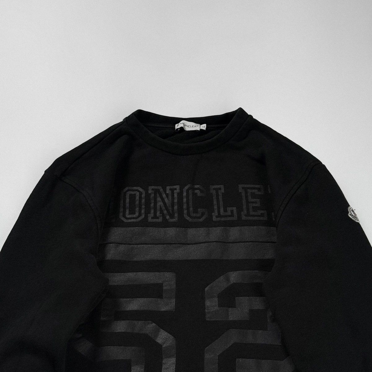 Moncler Moncler Maglia Girocollo 52 Logo Sweatshirt Size US M / EU 48-50 / 2 - 2 Thumbnail