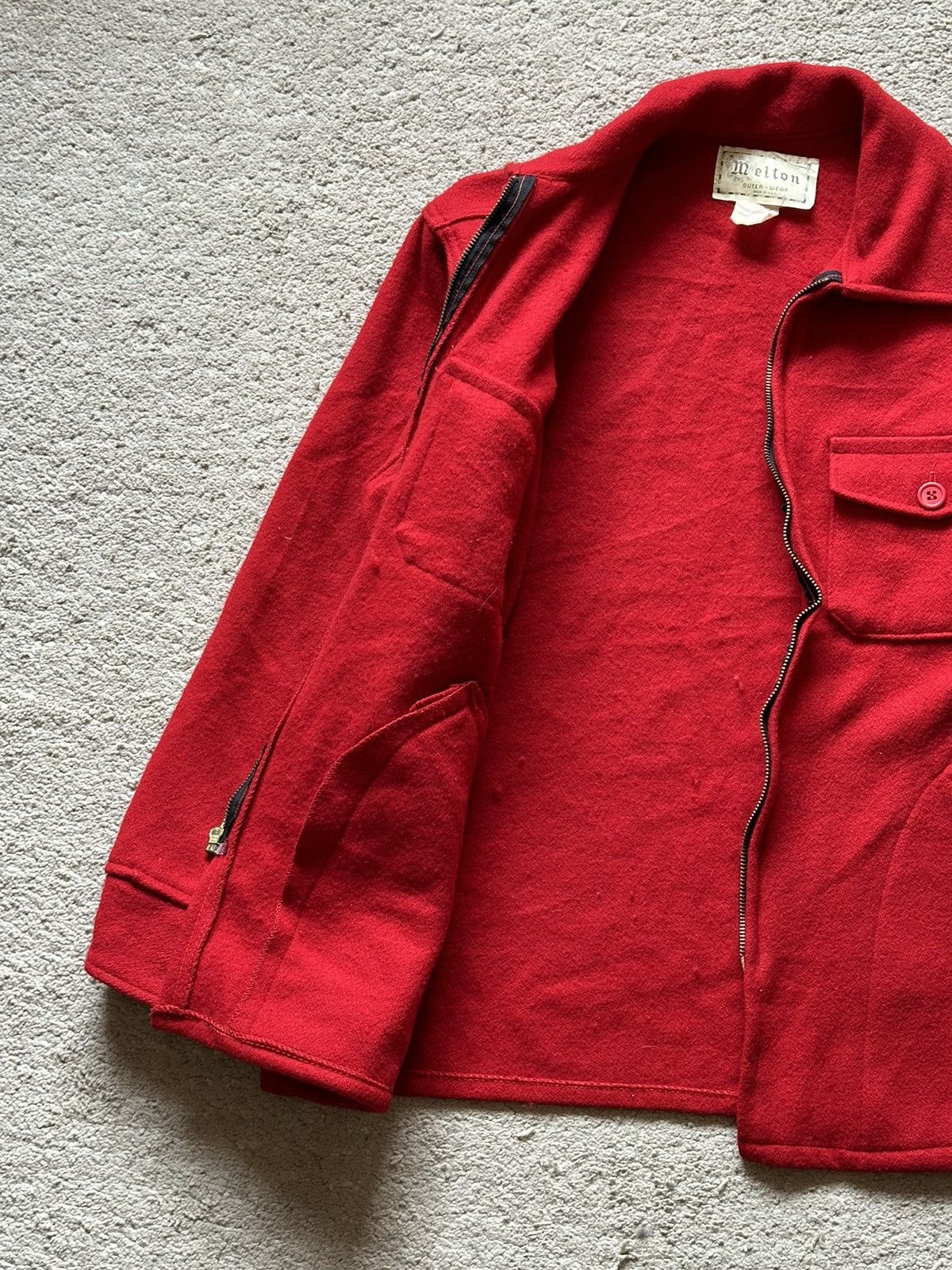 Vintage 1980s Melton Worker Wool Jacket Size US L / EU 52-54 / 3 - 7 Thumbnail