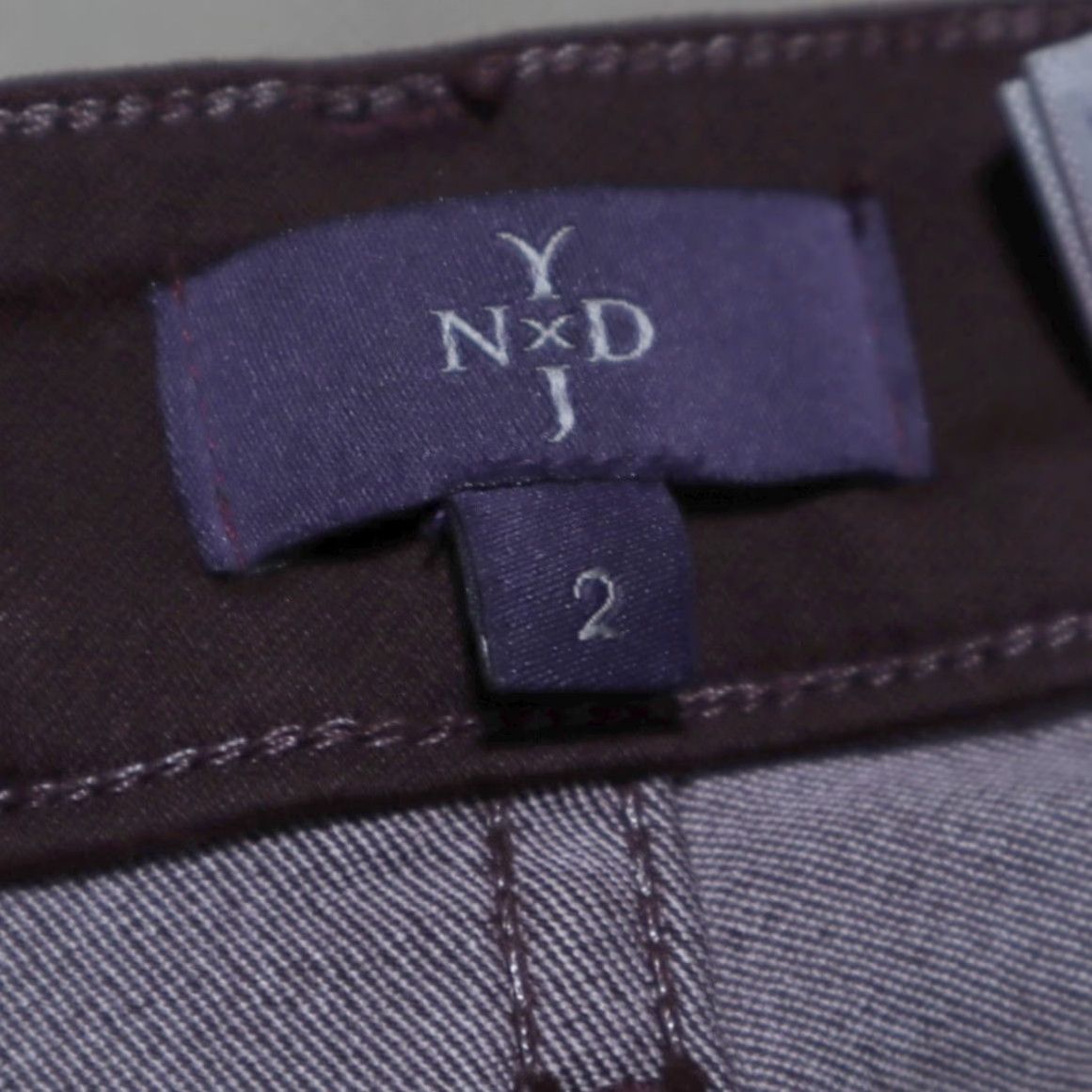 NYDJ NYDJ Stretch Alina Lift Tuck Cotton Blend Canvas Leggings Pants Maroon Women's 2 Size 26" / US 2 / IT 38 - 6 Thumbnail
