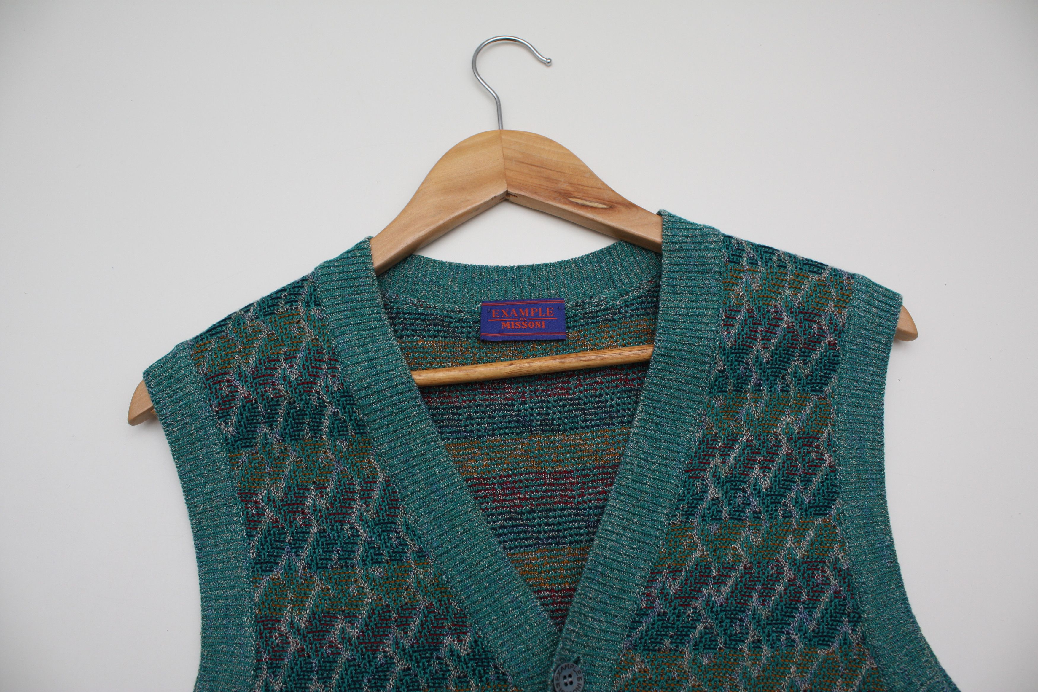 Missoni Missoni Example Knitted Vest Cotton Blend Size US M / EU 48-50 / 2 - 3 Thumbnail