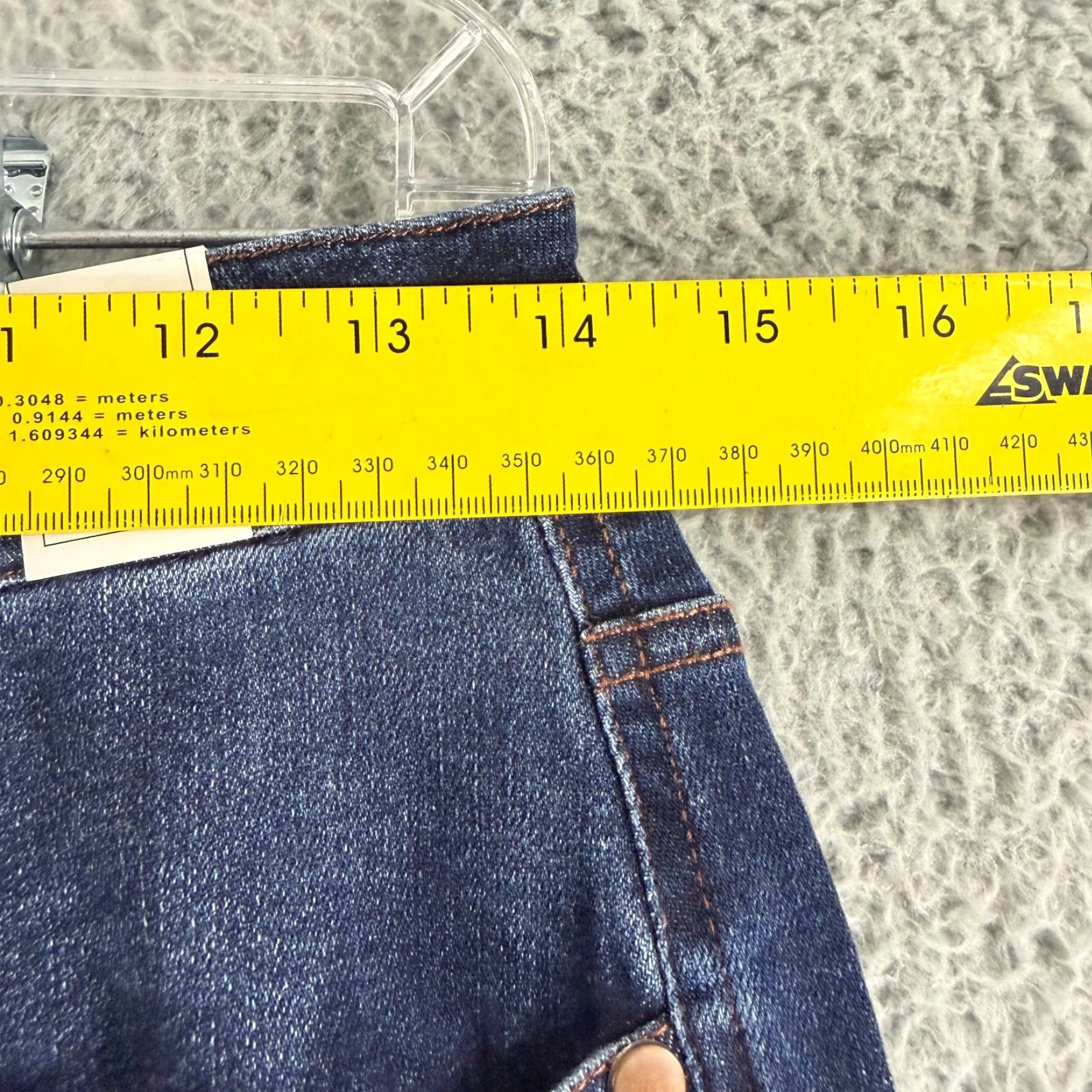Vintage Judy Blue Jeans Womens Size 28 Blue Denim Straight Leg High Waist Dark Wash Jeans Size 28" / US 6 / IT 42 - 6 Thumbnail