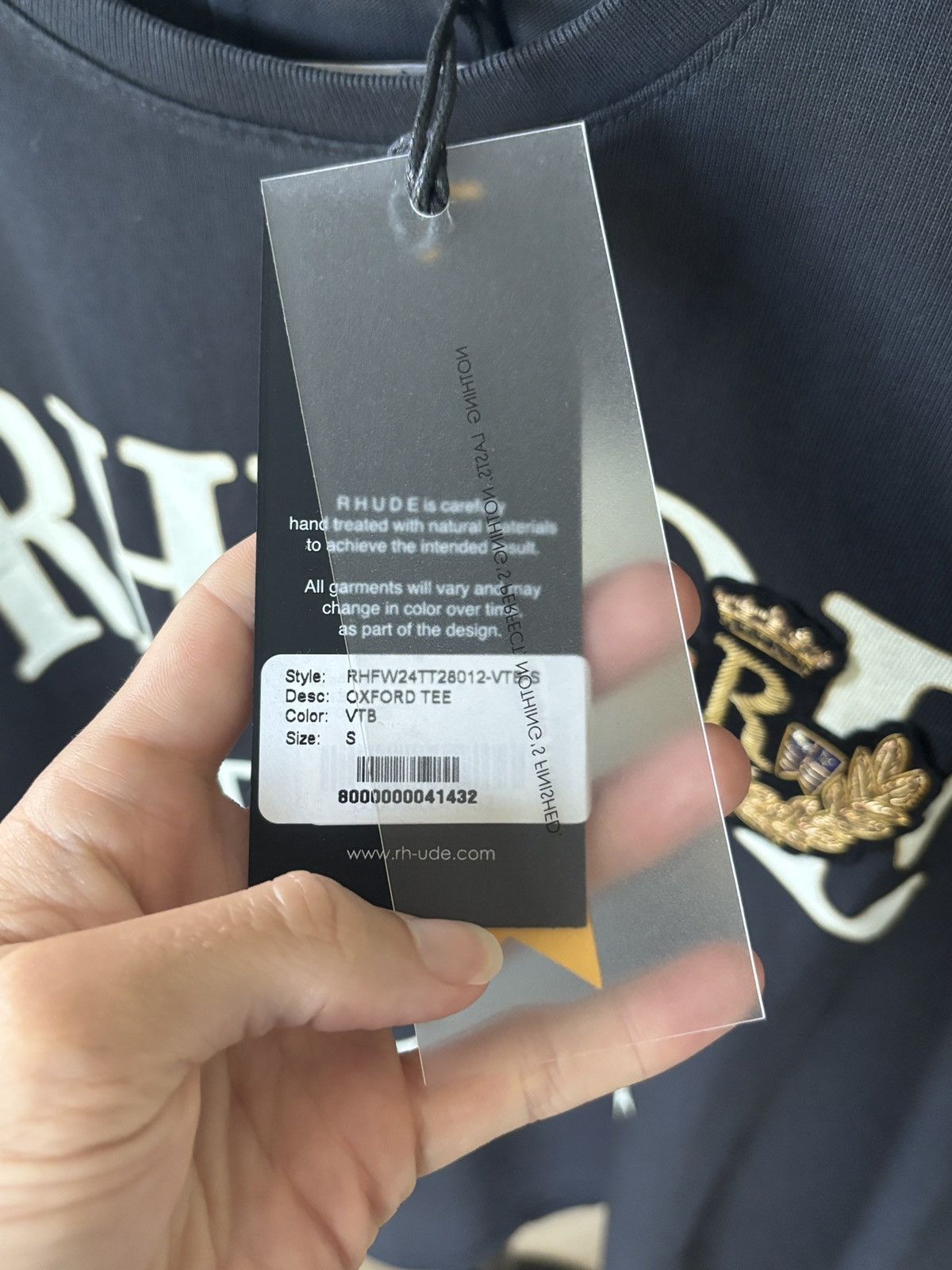 Rhude SOLD OUT - RHUDE UNIVERSITY LOGO TEE Size US S / EU 44-46 / 1 - 4 Thumbnail