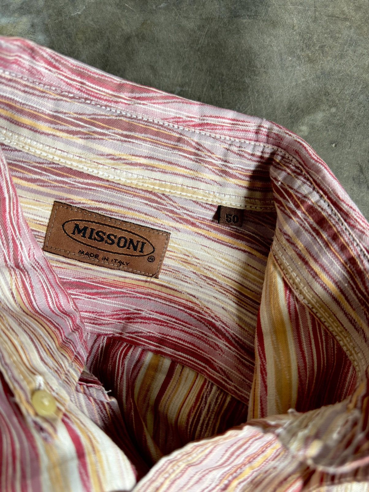 Missoni Missoni Vintage Abstract Short Sleeve Button up shirt Size US M / EU 48-50 / 2 - 1 Thumbnail