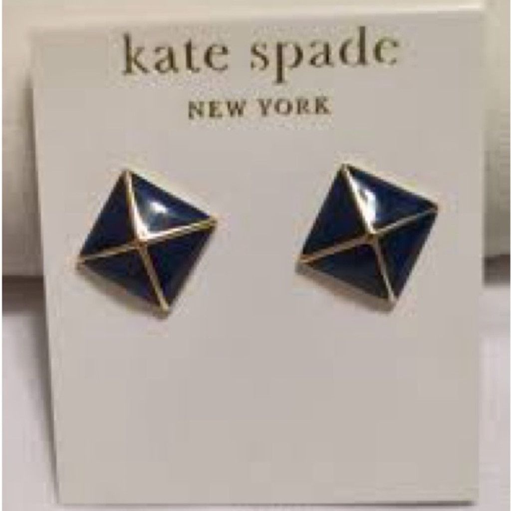 Kate Spade Kate Spade navy blue and 14k gold filled earrings Size ONE SIZE - 1 Thumbnail
