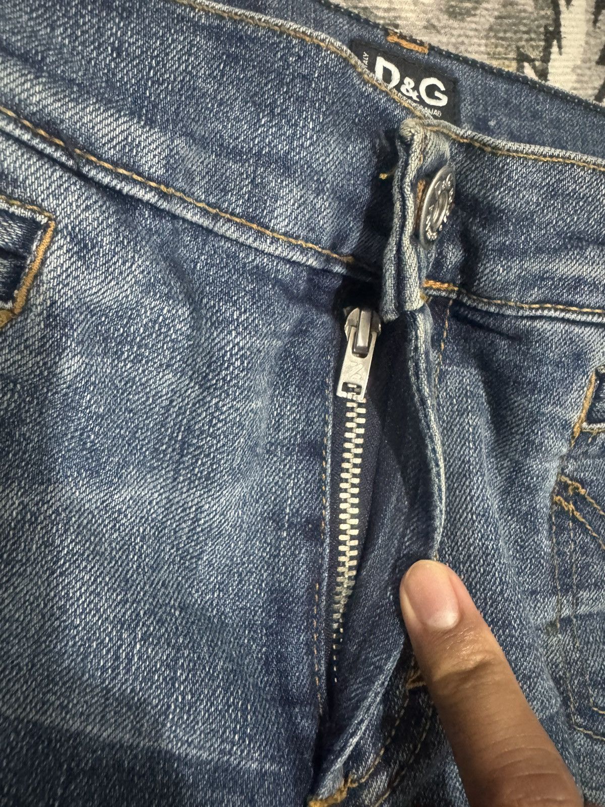 Dolce & Gabbana Y2K 2005 Dolce & Gabbana Side Button Denim Size 29" - 15 Thumbnail
