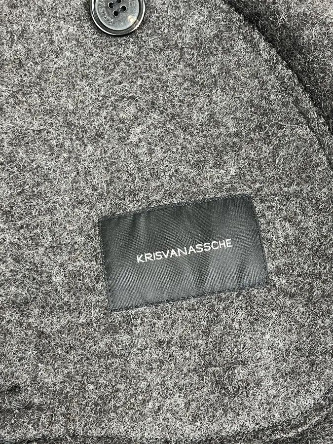 Kris Van Assche Kris Van Assche Grey Wool Double-Breasted Jacket Size US M / EU 48-50 / 2 - 9 Thumbnail