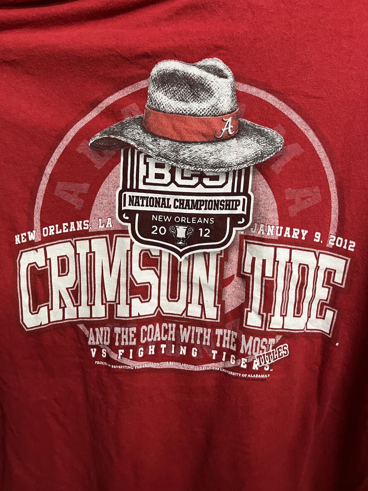 Delta Alabama Crimson Tide Tee - BSC Championship 2012 T-shirt 2XL Size US XXL / EU 58 / 5 - 5 Thumbnail