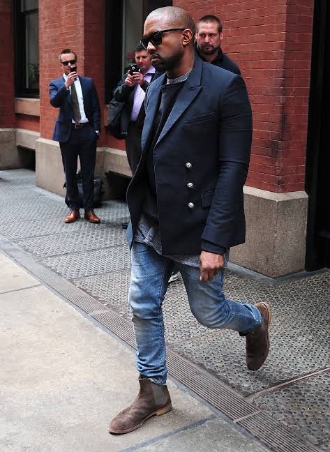 Bottega veneta suede Kanye west chelsea boots