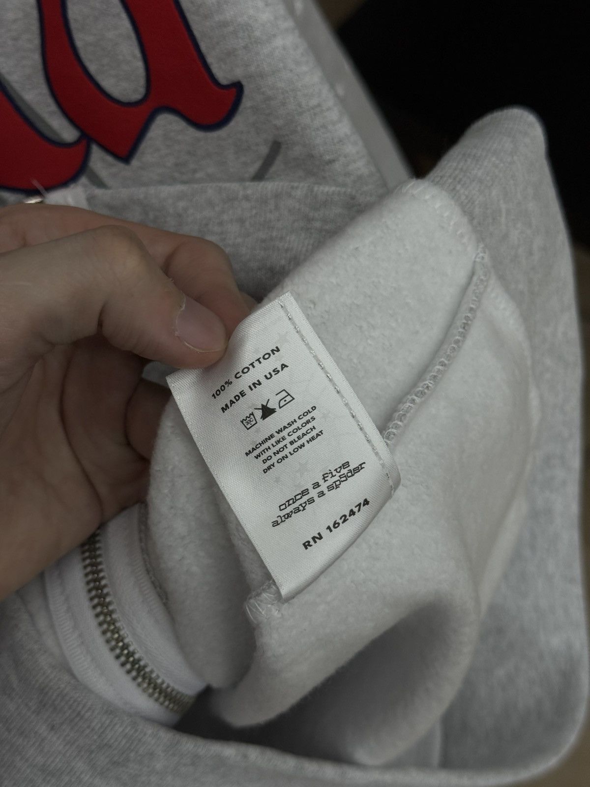 Sp5der Sp5der Worldwide Atlanta Grey Zip Hoodie Size Small (NEW) Size US S / EU 44-46 / 1 - 8 Thumbnail