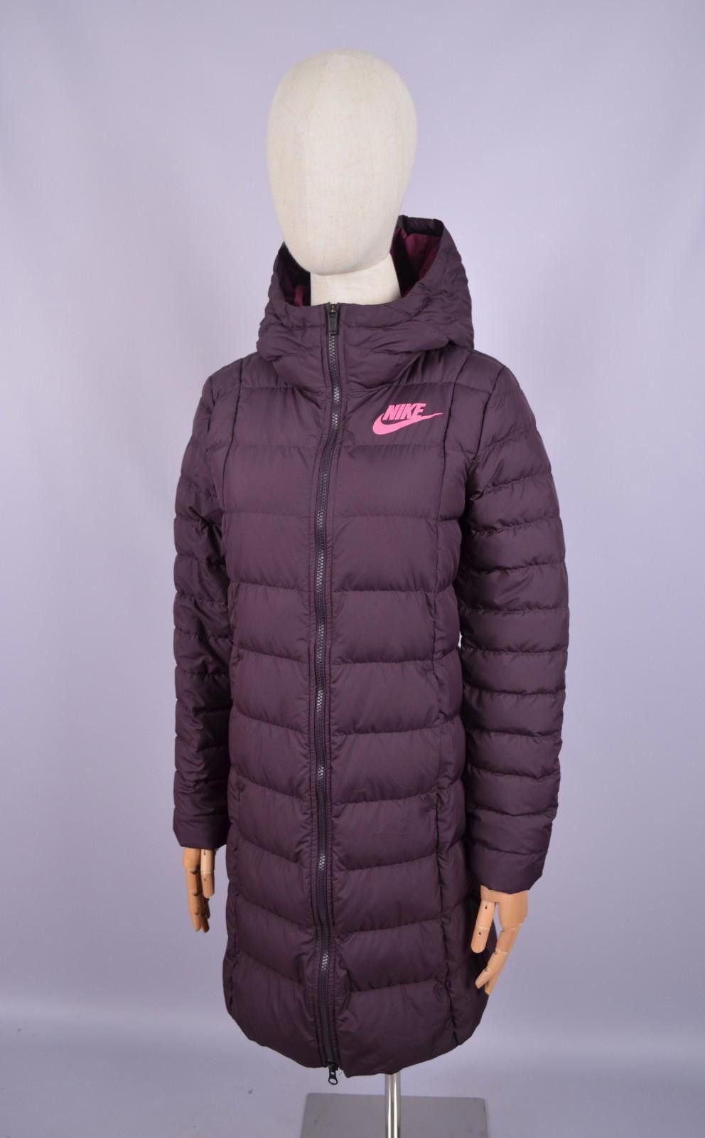 Womens Nike NSW Down Fill Parka Hooded Jacket Size XS Purple