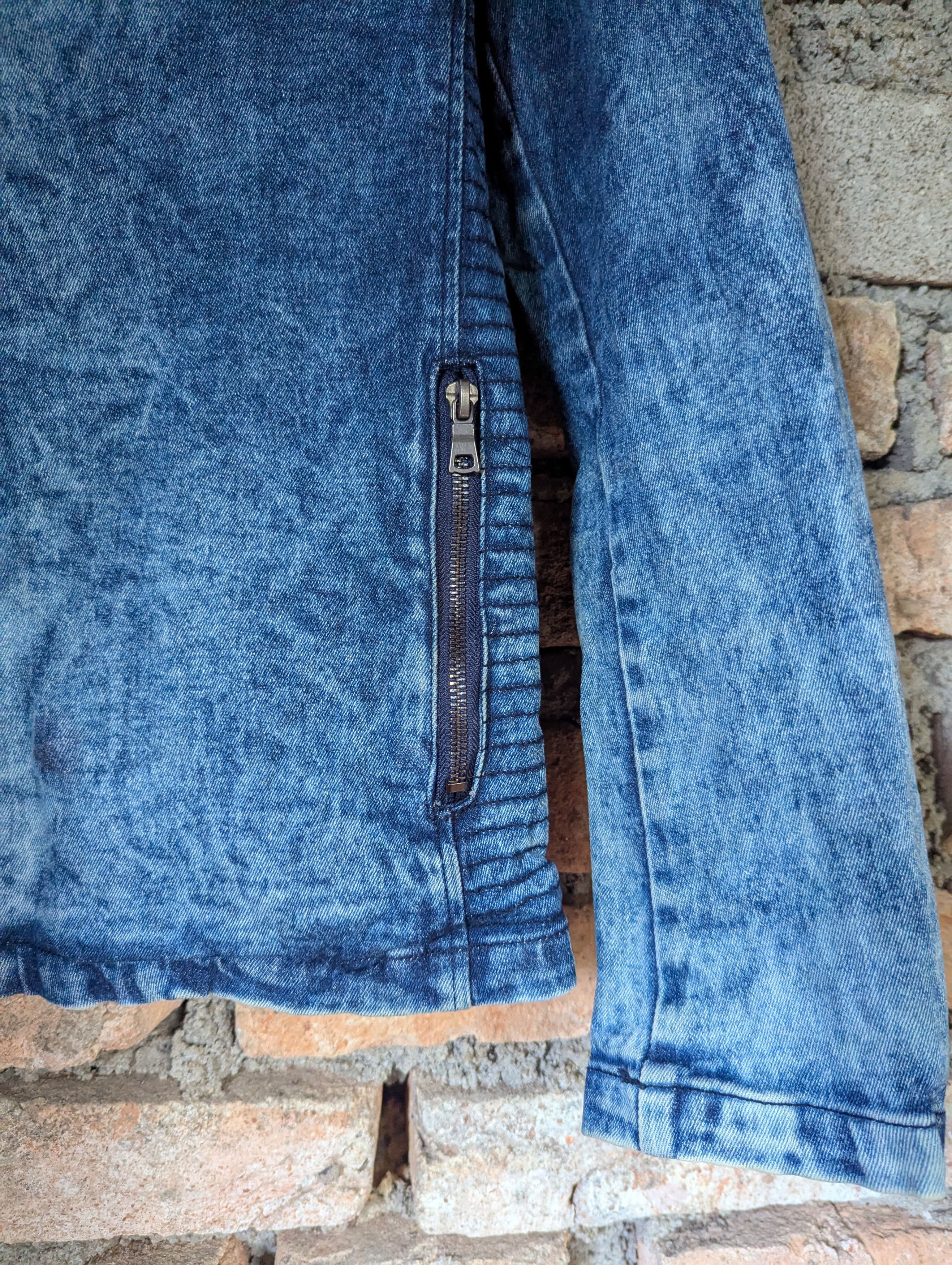 In The Attic IN THE ATTIC ASYMMETRICAL ACID WASH DENIM JACKET Size L / US 10 / IT 46 - 4 Thumbnail