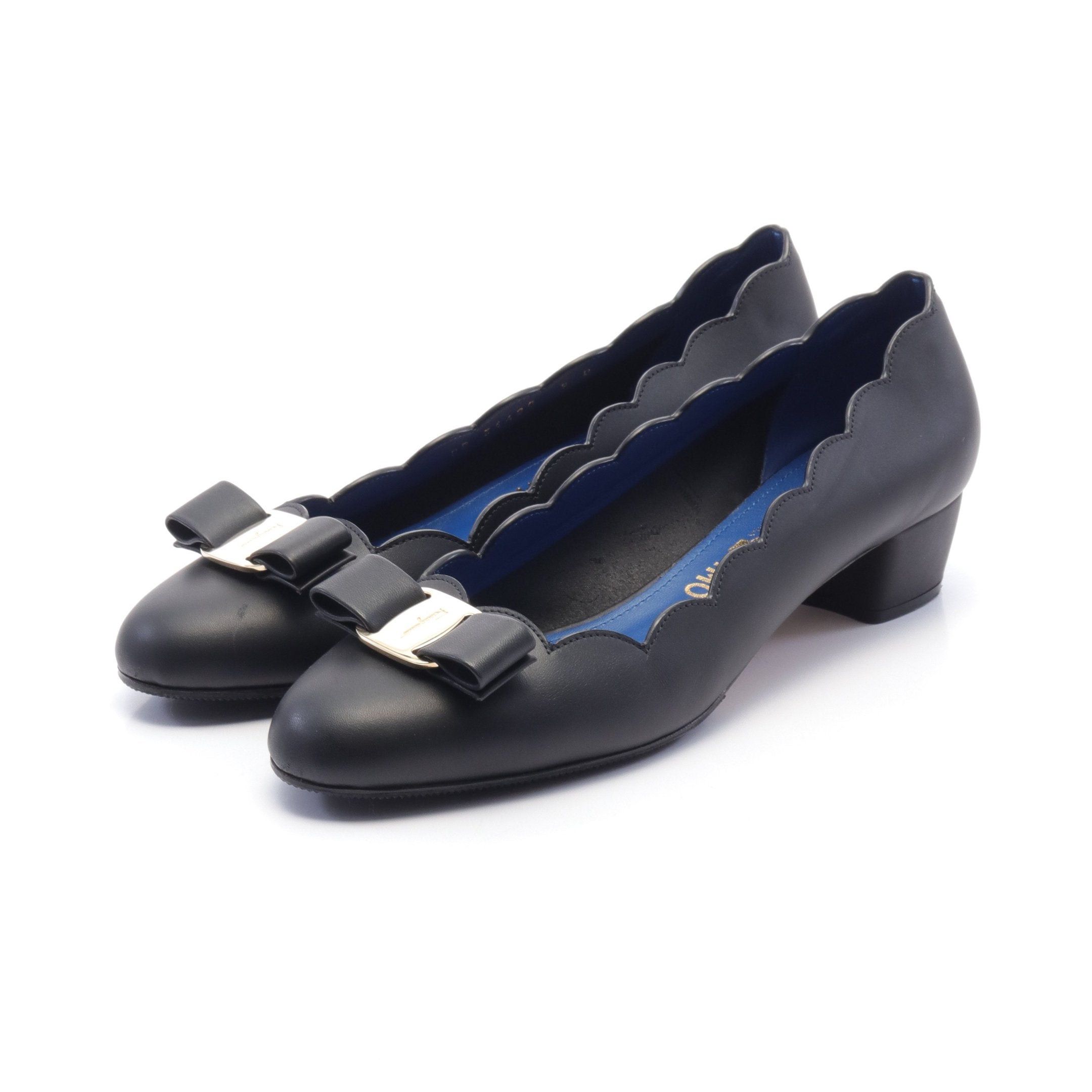 Salvatore Ferragamo Salvatore Ferragamo Vara Ribbon Pumps Leather Black Size ONE SIZE - 1 Thumbnail