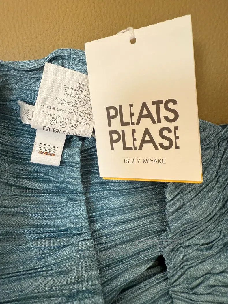Issey Miyake Issey Miyake size:5 Turquoise Ruched Casual Pants Size 24" / US 00 / IT 34 - 7 Thumbnail