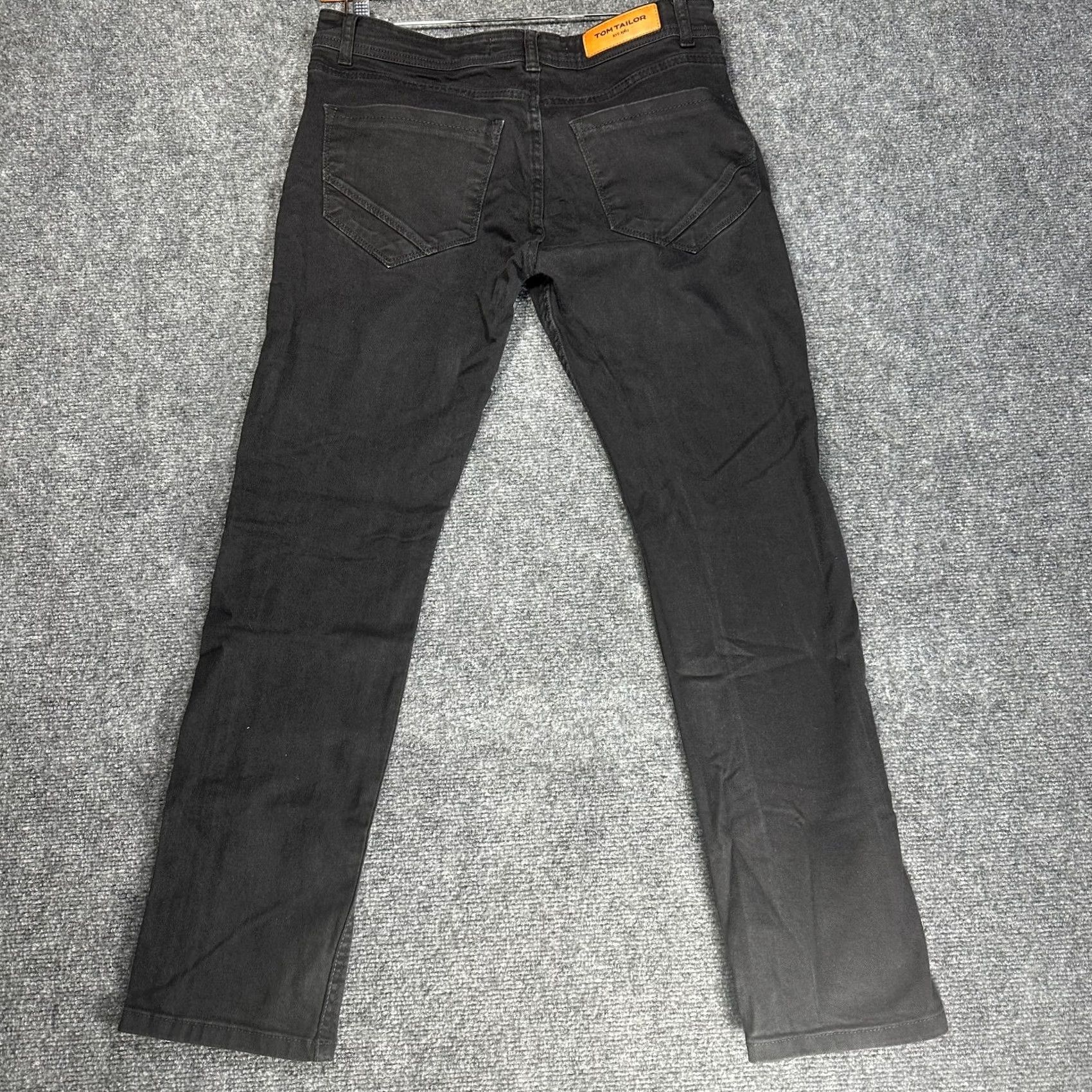 Tom Tailor Tom Tailor Jeans Mens 34 Slim Black Cotton Denim 5-Pocket Button Fly Stretch Size US 34 / EU 50 - 7 Thumbnail
