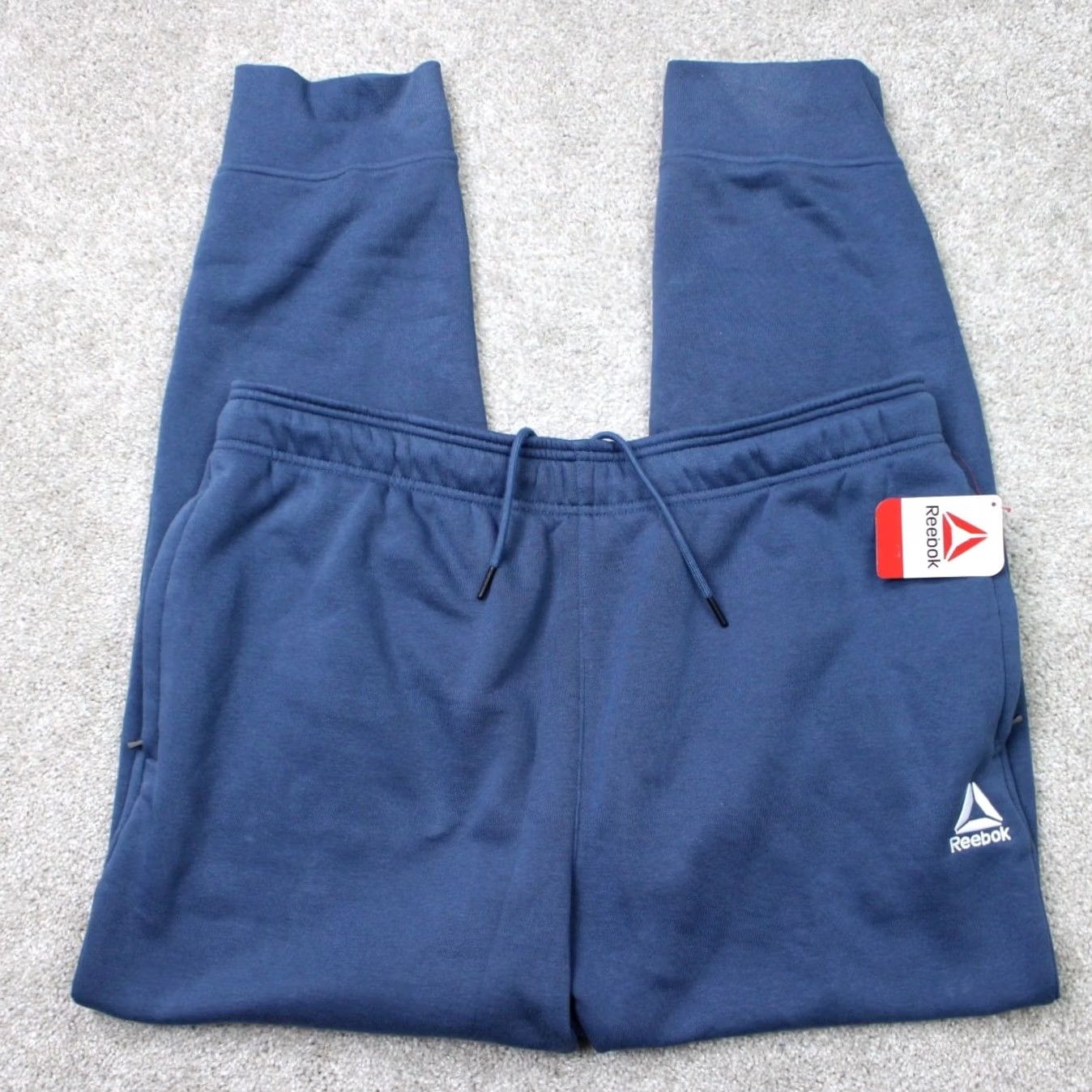 Reebok Reebok Slim Fit Blue CVC Fleece Joggers Sweatpants XL Mens NWT Sweatpants Slim Fit Stretch Size US 36 / EU 52 - 2 Thumbnail