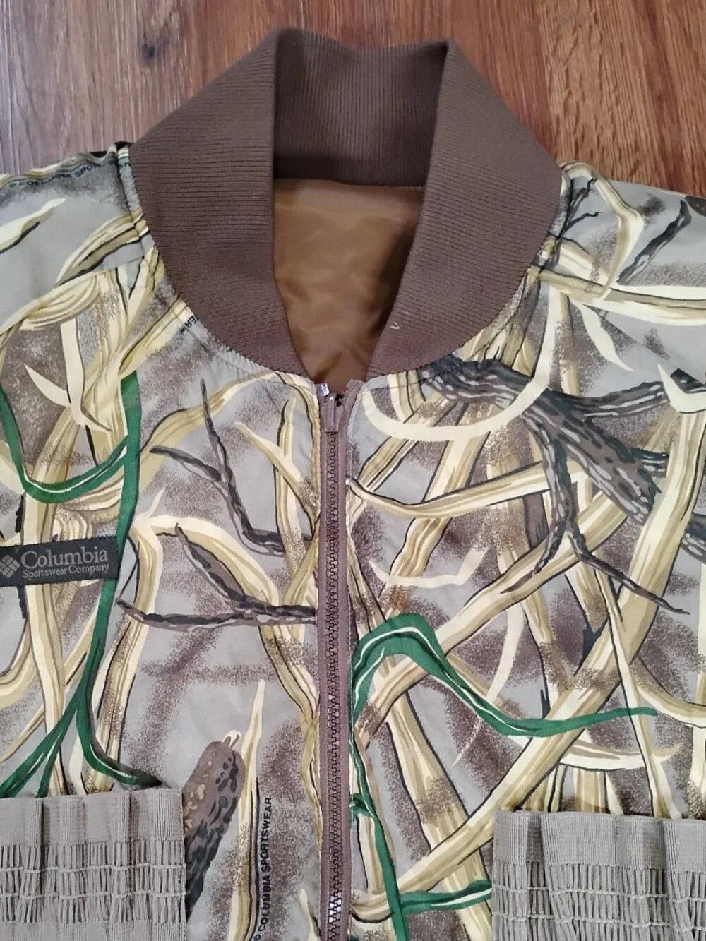 Columbia Vintage Columbia Cattail Camouflage Bomber Jacket Reversible Size US L / EU 52-54 / 3 - 1 Thumbnail
