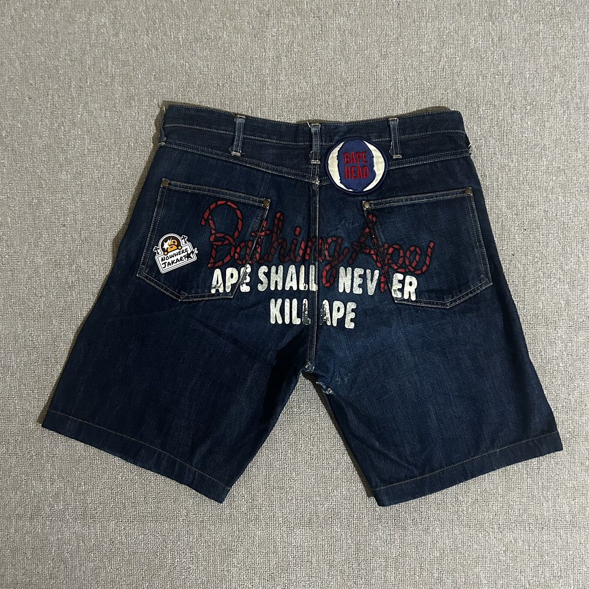 Champion Logo Denim Shorts