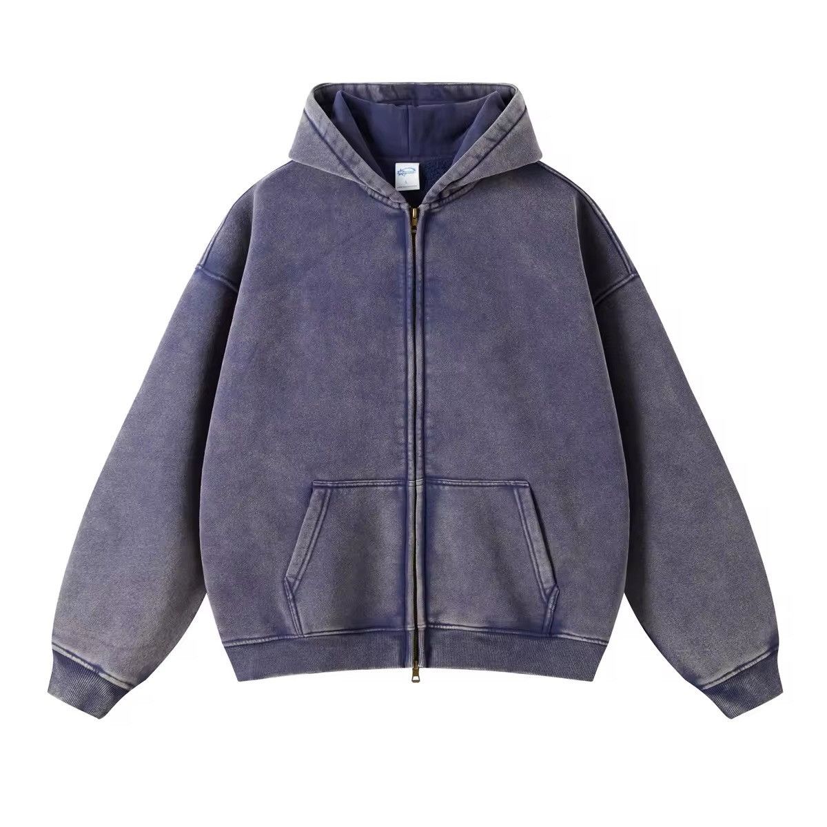 Japanese Brand Faded Zippered Hoodie Size US M / EU 48-50 / 2 - 1 Thumbnail