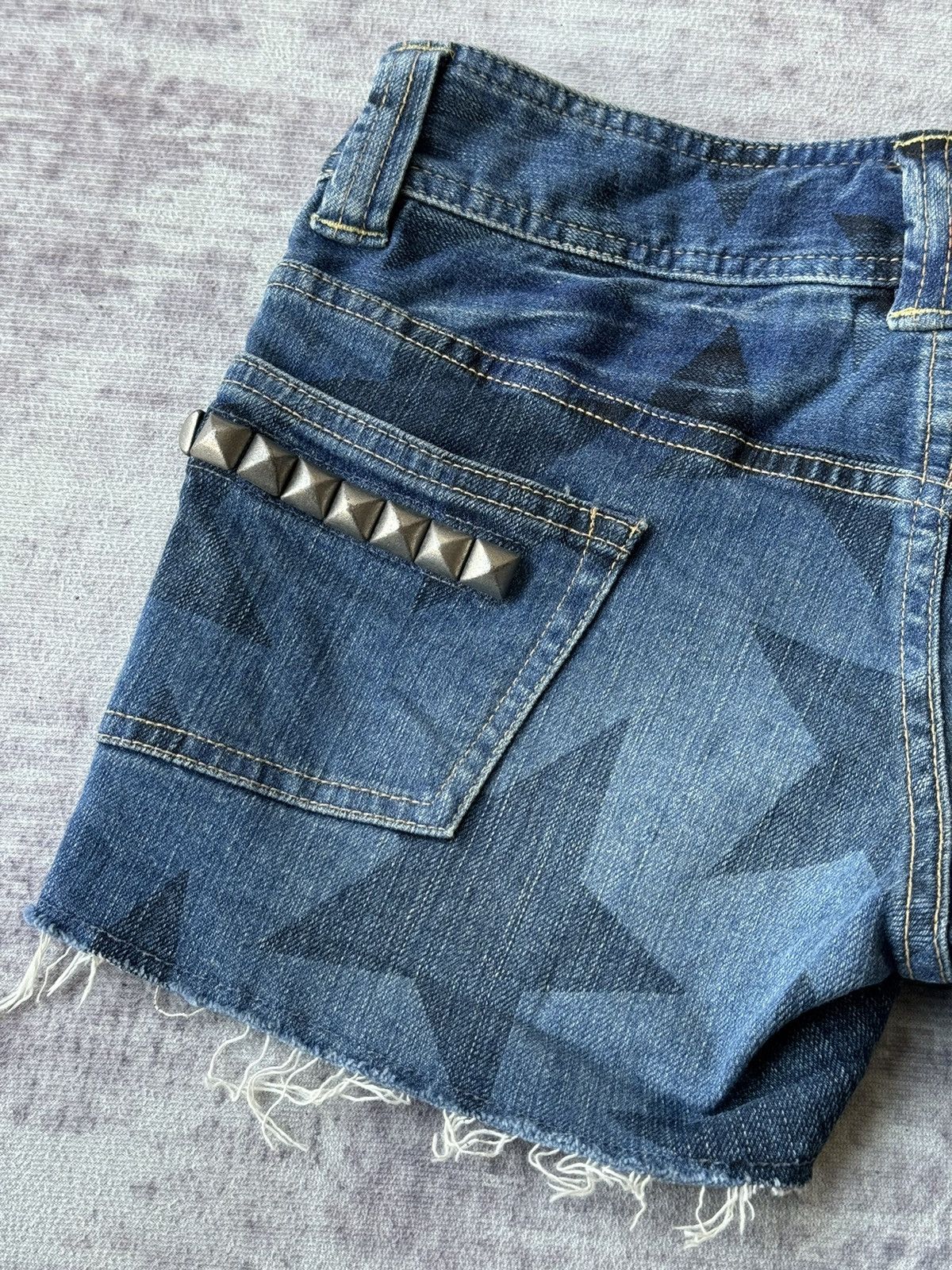 Hysteric Glamour Hysteric Glamour Studded Star Short Denim Size US 35 - 9 Thumbnail