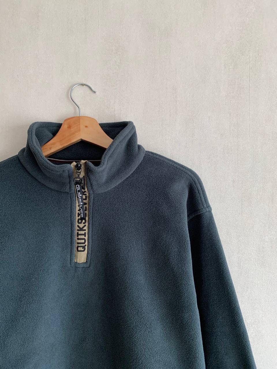 Quiksilver × Vintage Vintage Quicksilver Fleece Jacket 1/4 Zip Big Logo Size US M / EU 48-50 / 2 - 2 Thumbnail