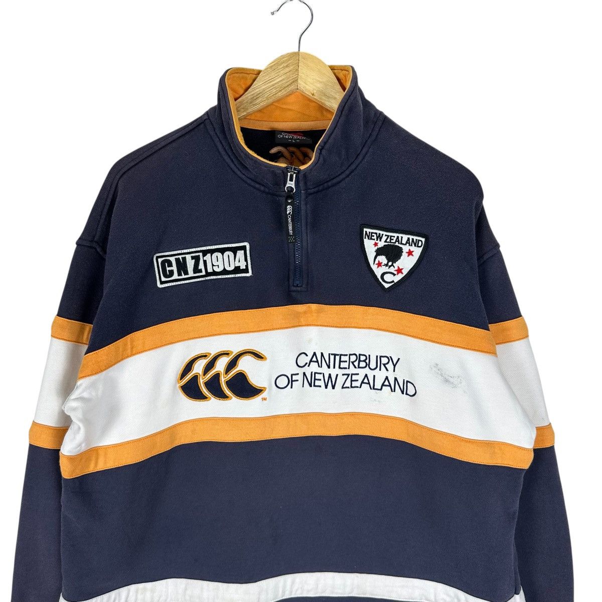 Canterbury of New Zealand CANTERBURY NEW ZEALAND ALL BLACK HALF ZIP SWEATSHIRT Size US L / EU 52-54 / 3 - 3 Thumbnail