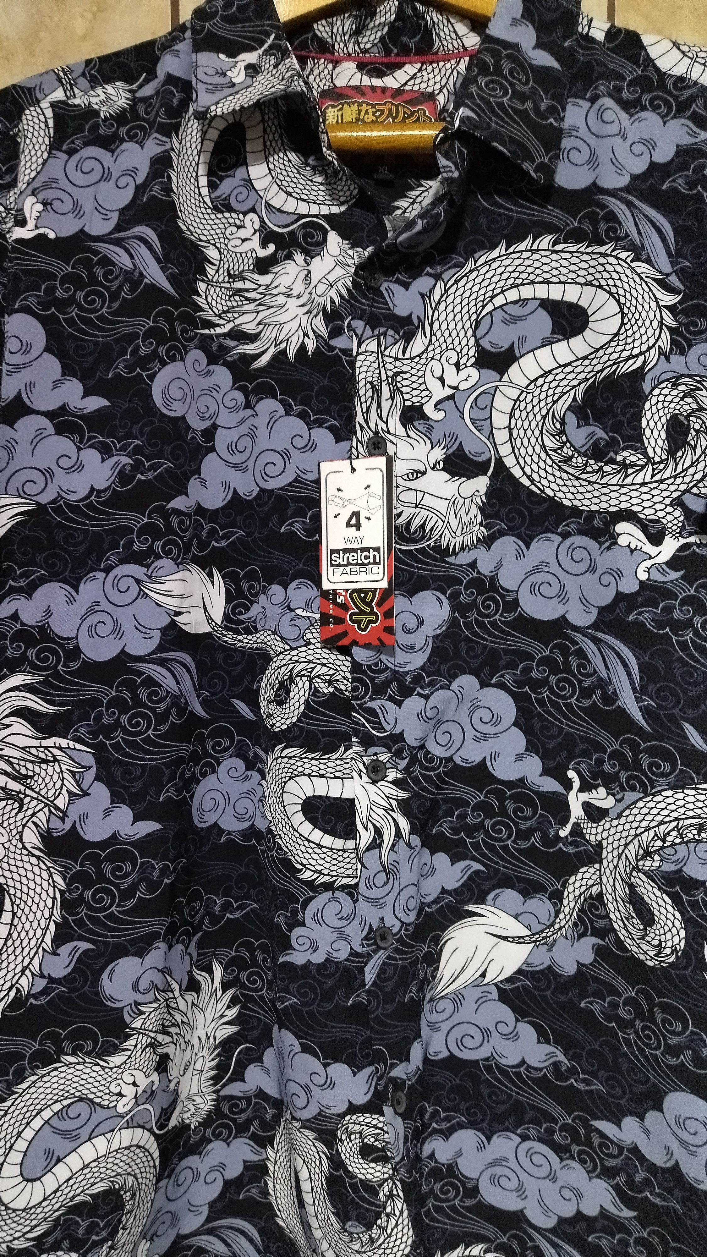 Japanese Brand Vintage Japanese style up button dragon shirt Size US XL / EU 56 / 4 - 2 Thumbnail
