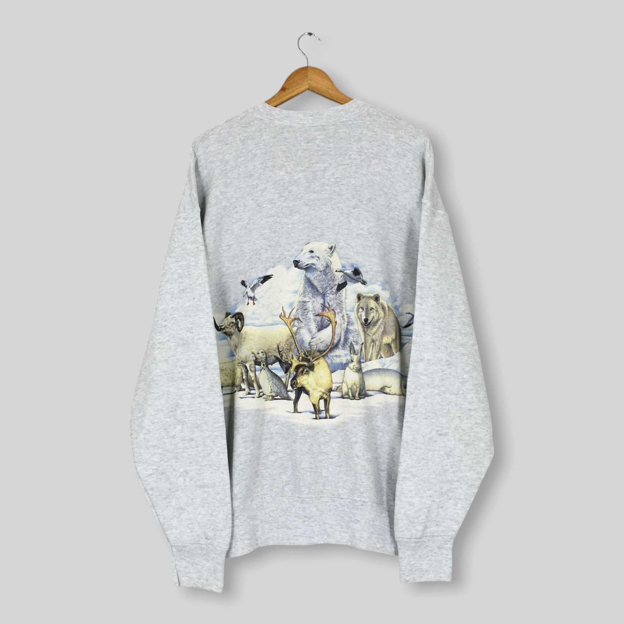 Habitat Vintage 90s Animal Wildlife Nature Sweatshirt XLarge Size US XL / EU 56 / 4 - 7 Thumbnail