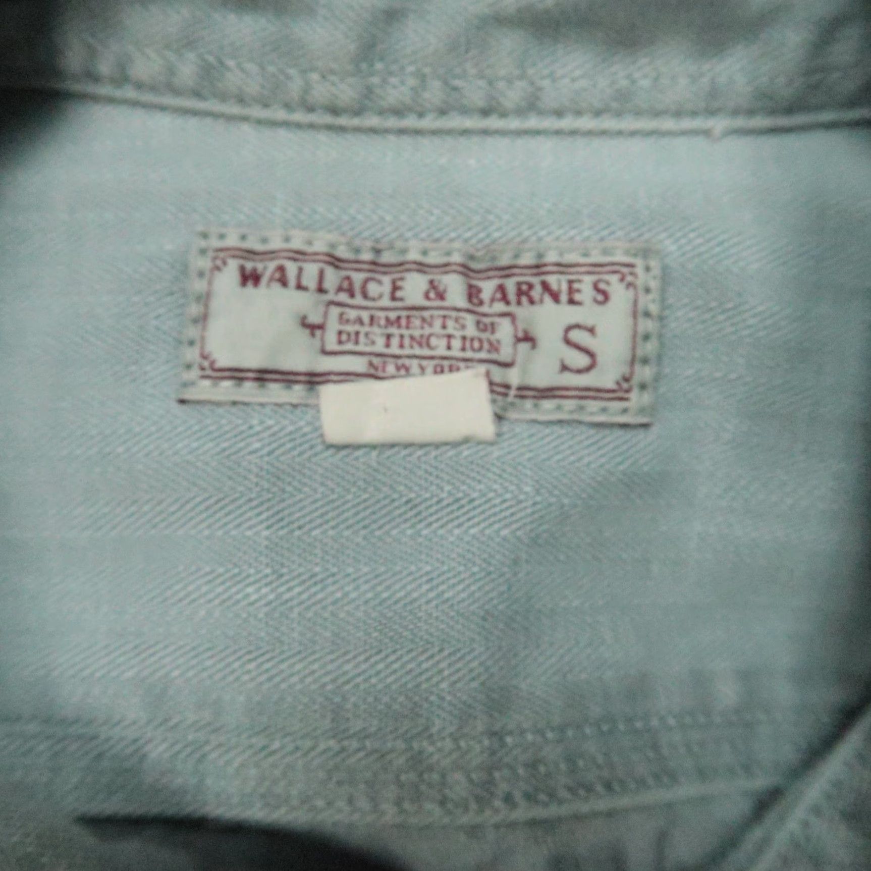 Wallace & Barnes Wallace & Barnes Shirt Mens Small Blue 2 Pocket Workshirt Long Sleeve Button Size US S / EU 44-46 / 1 - 3 Thumbnail