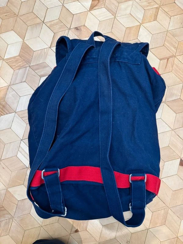 Tommy Hilfiger Tommy Hilfiger Vintage 90s Big Logo Navy Backpack Size ONE SIZE - 3 Thumbnail
