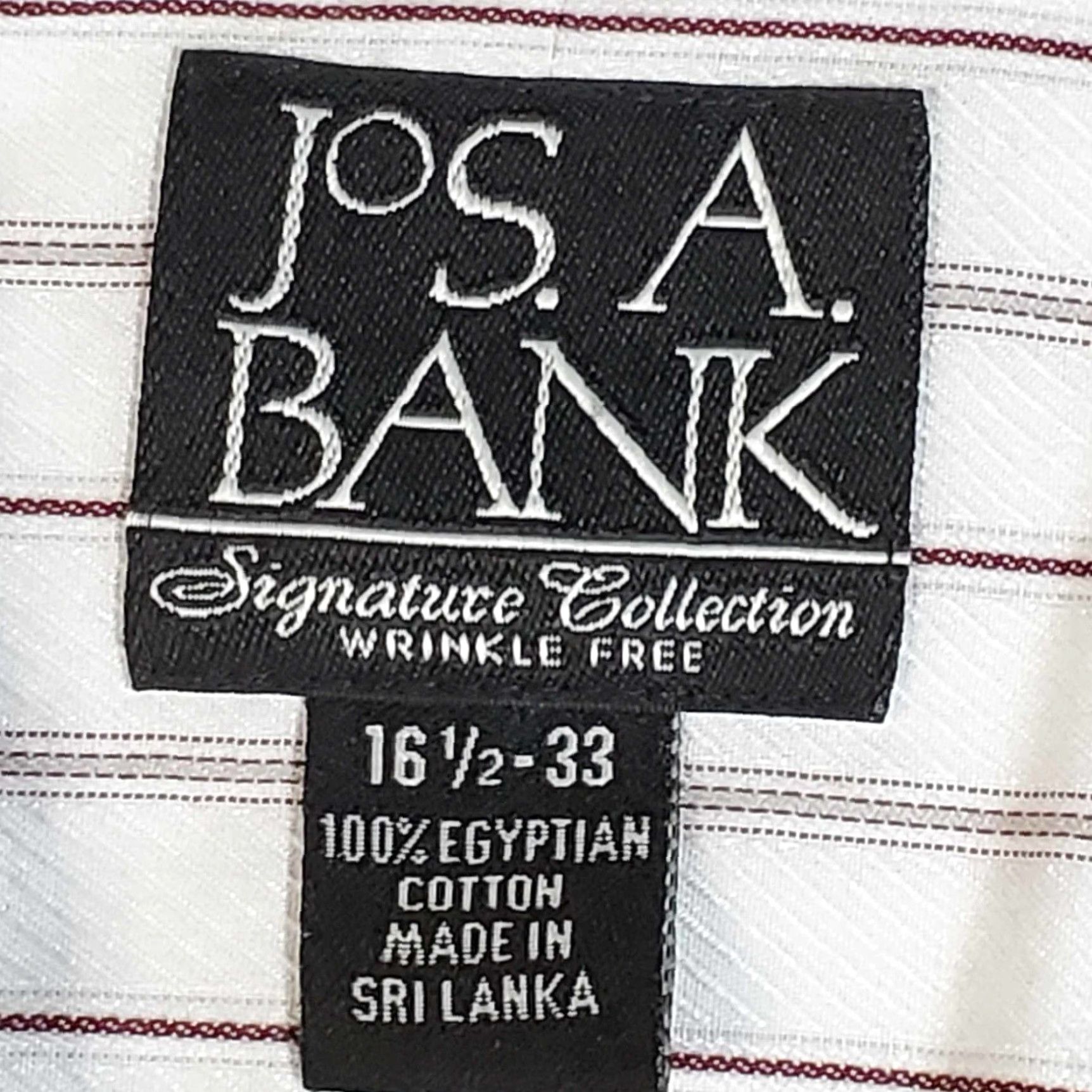 Jos. A. Bank Jos. A. Bank Signature Collection Dress Shirt Multicolor Long Sleeve 100% Cotton 16.5/36 Spread Collar Mens Size 46R - 2 Thumbnail