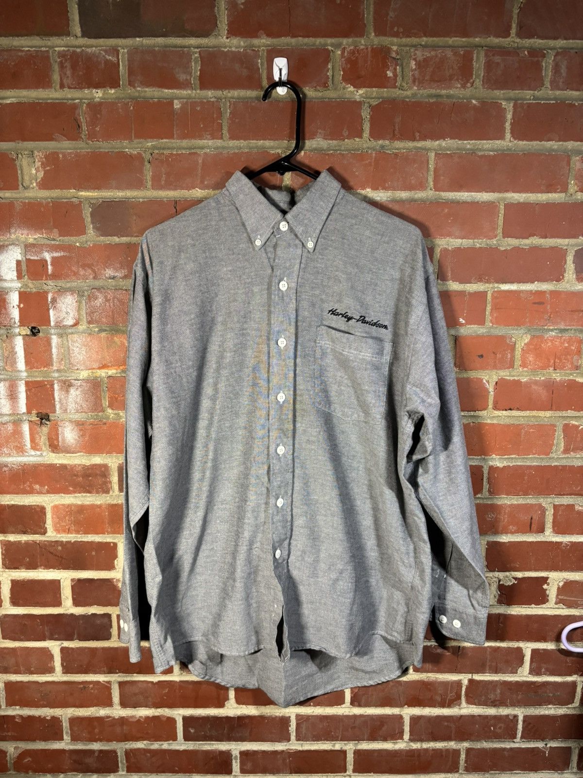 Harley Davidson Harley Davidson Mens Button Down Shirt Casual Biker Large Size US L / EU 52-54 / 3 - 1 Thumbnail
