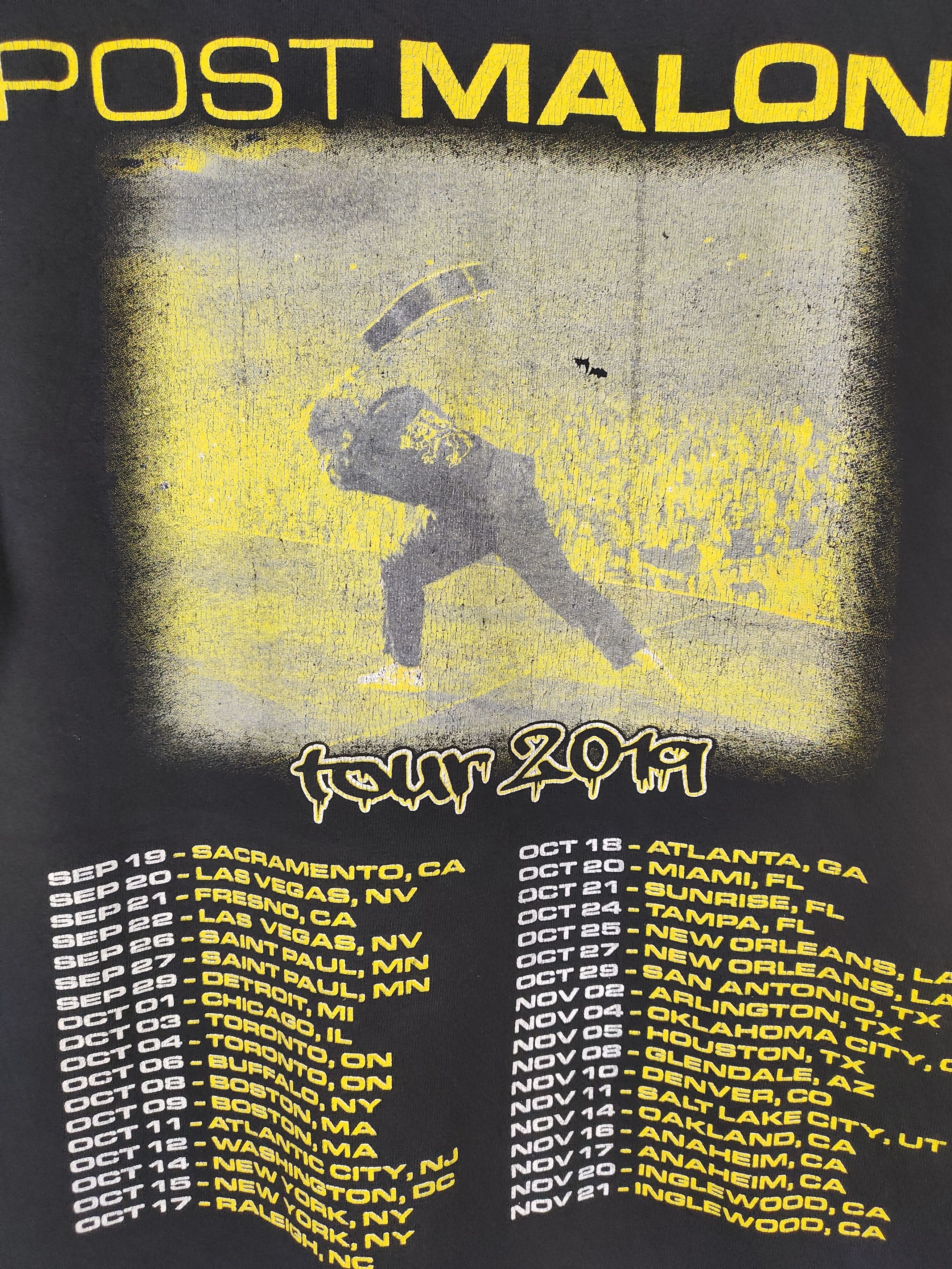 Rap Tees Post Malone Tour Shirt Size US S / EU 44-46 / 1 - 4 Thumbnail