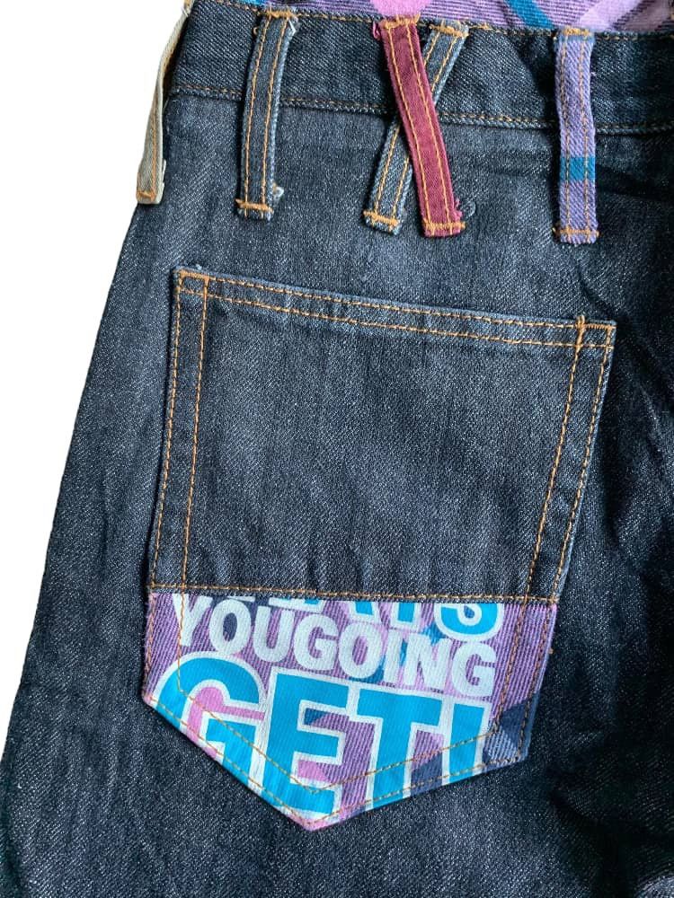 If Six Was Nine × Japanese Brand × Le Grande Bleu (L.G.B.) Nylaus Japanese brand Double Waist Denim Jeans Size US 28 / EU 44 - 8 Thumbnail