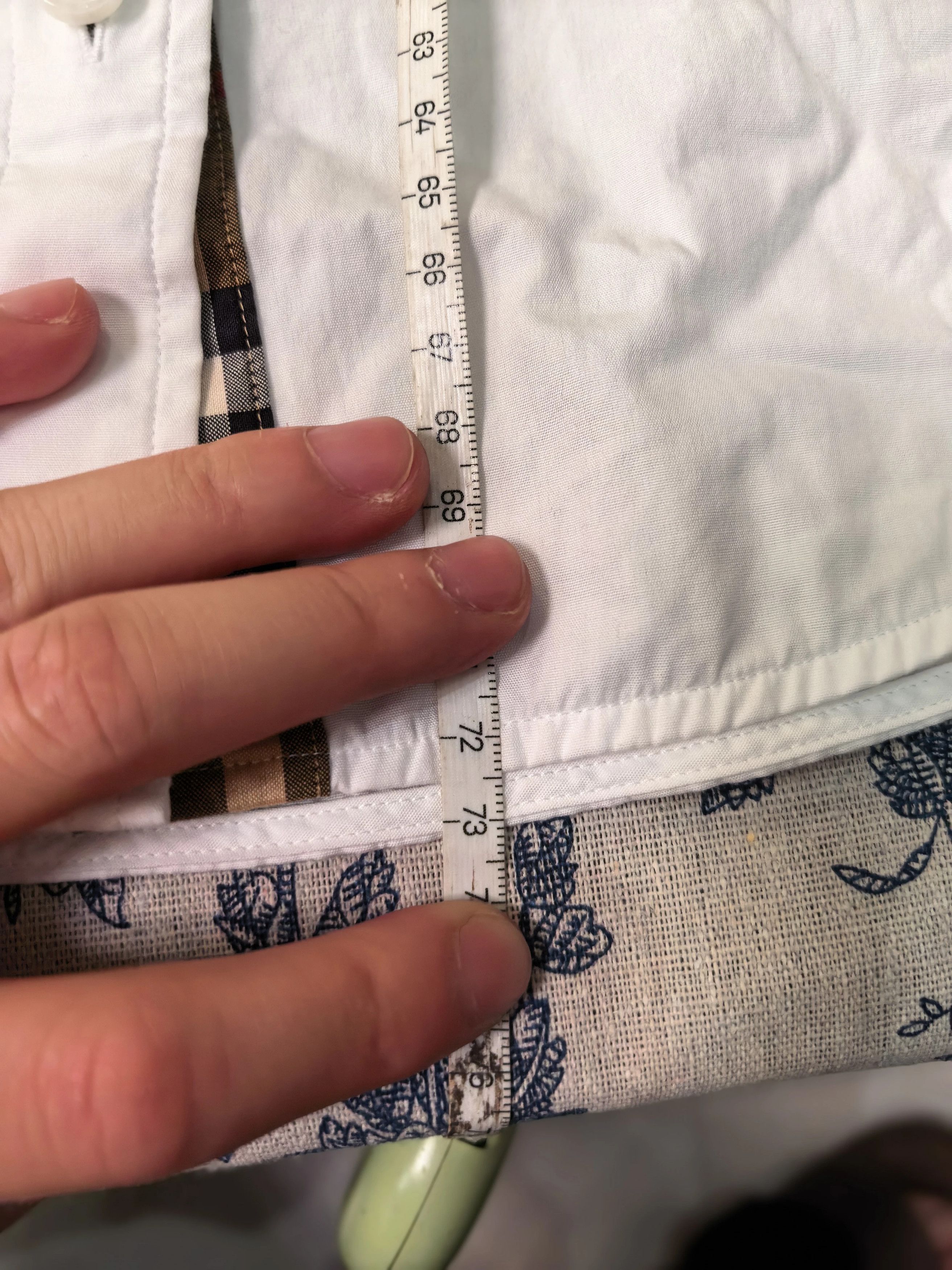 Burberry Burberry White Check Shirt UK10 Like New Size M / US 6-8 / IT 42-44 - 8 Thumbnail