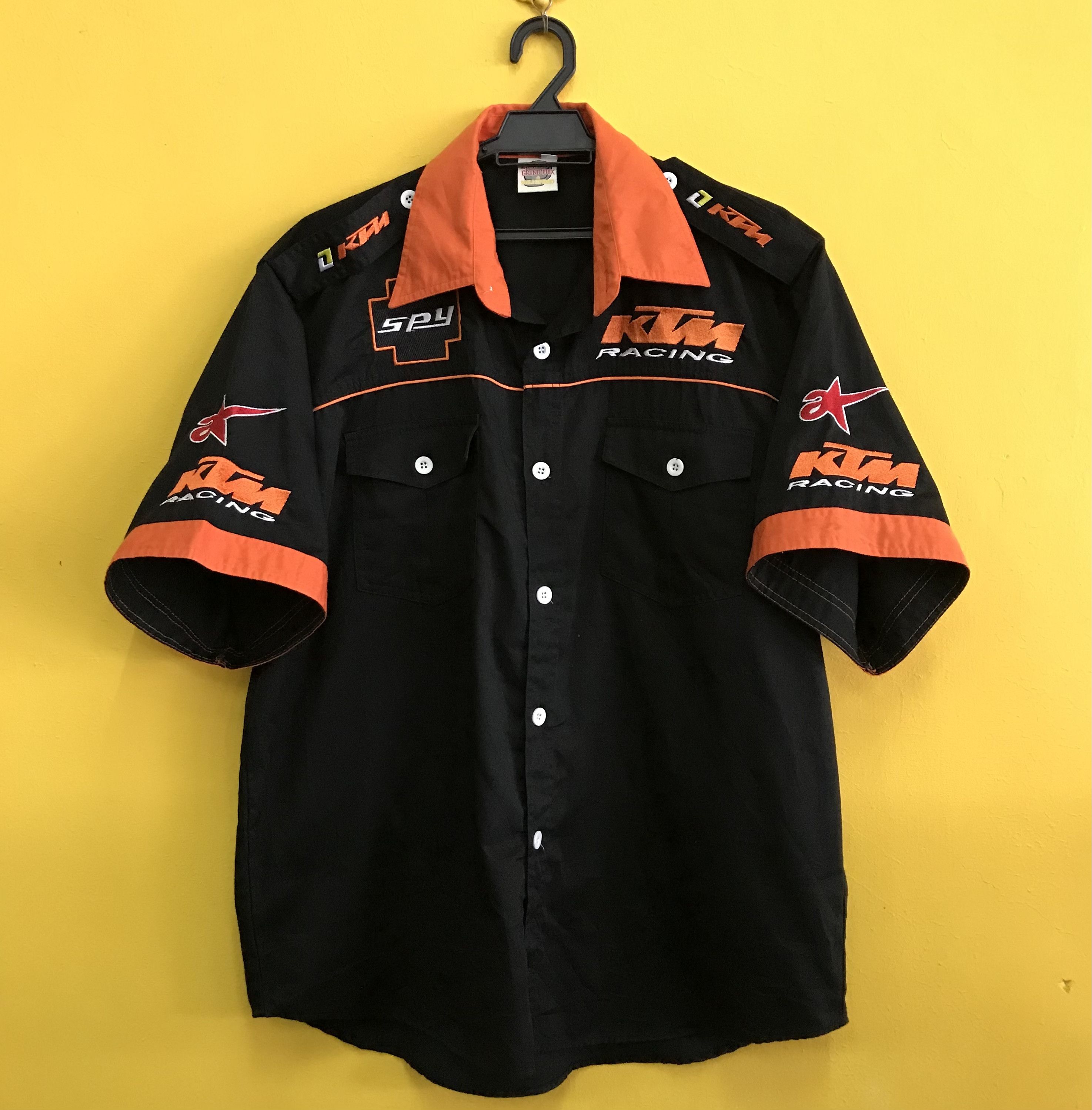 image of Alpinestars x Racing Ktm Racing Shirt in Black Orange, Men's (Size XL)