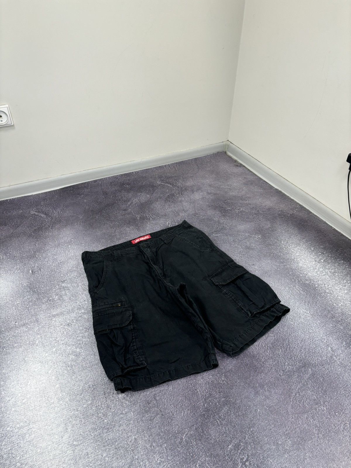 Lee Vintage Lee Dungarees Y2K Military Hype Black Cargo Shorts Size US 34 / EU 50 - 3 Thumbnail