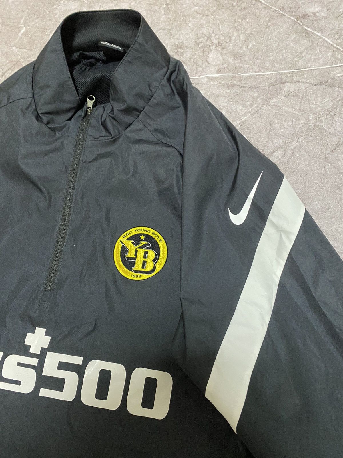 Nike × Vintage Nike Shield BSC Young Boys Soccer Football Jacket 1/3 Zip Size US L / EU 52-54 / 3 - 4 Thumbnail