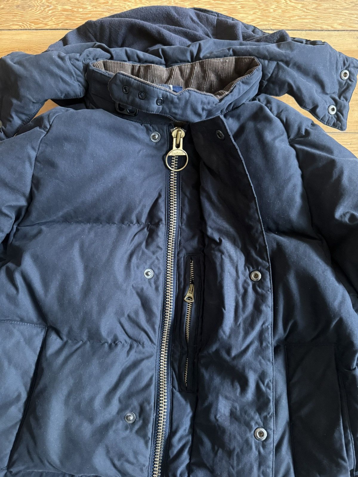 Barbour × Paul Smith Red Ear 2012 Land and Sea Paul Smith X Barbour Down Jacket Size US L / EU 52-54 / 3 - 5 Thumbnail