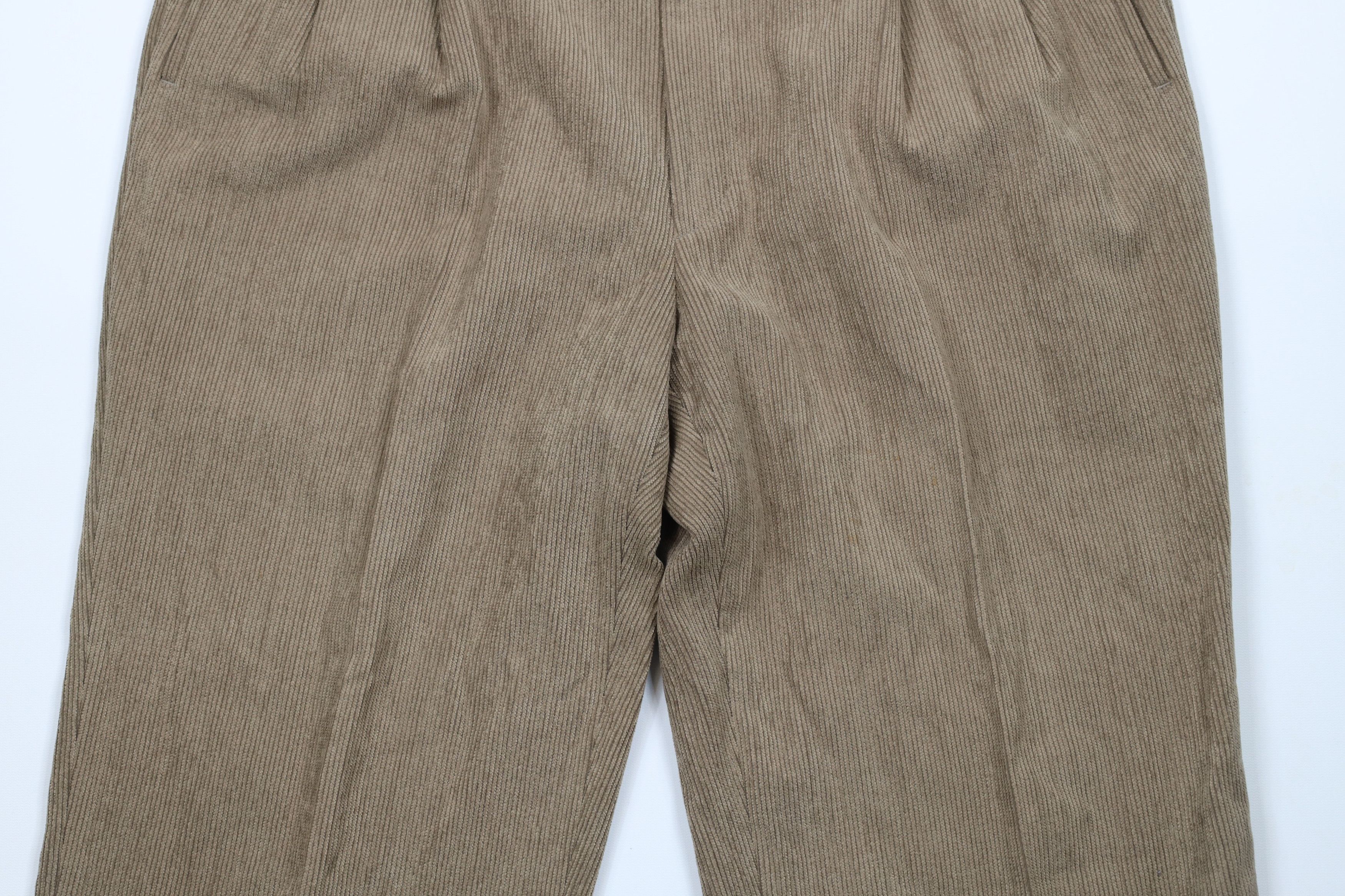 St. Croix × Vintage Vintage 90s St Croix Wide Leg Wool Blend Corduroy Pants Size US 38 / EU 54 - 3 Thumbnail