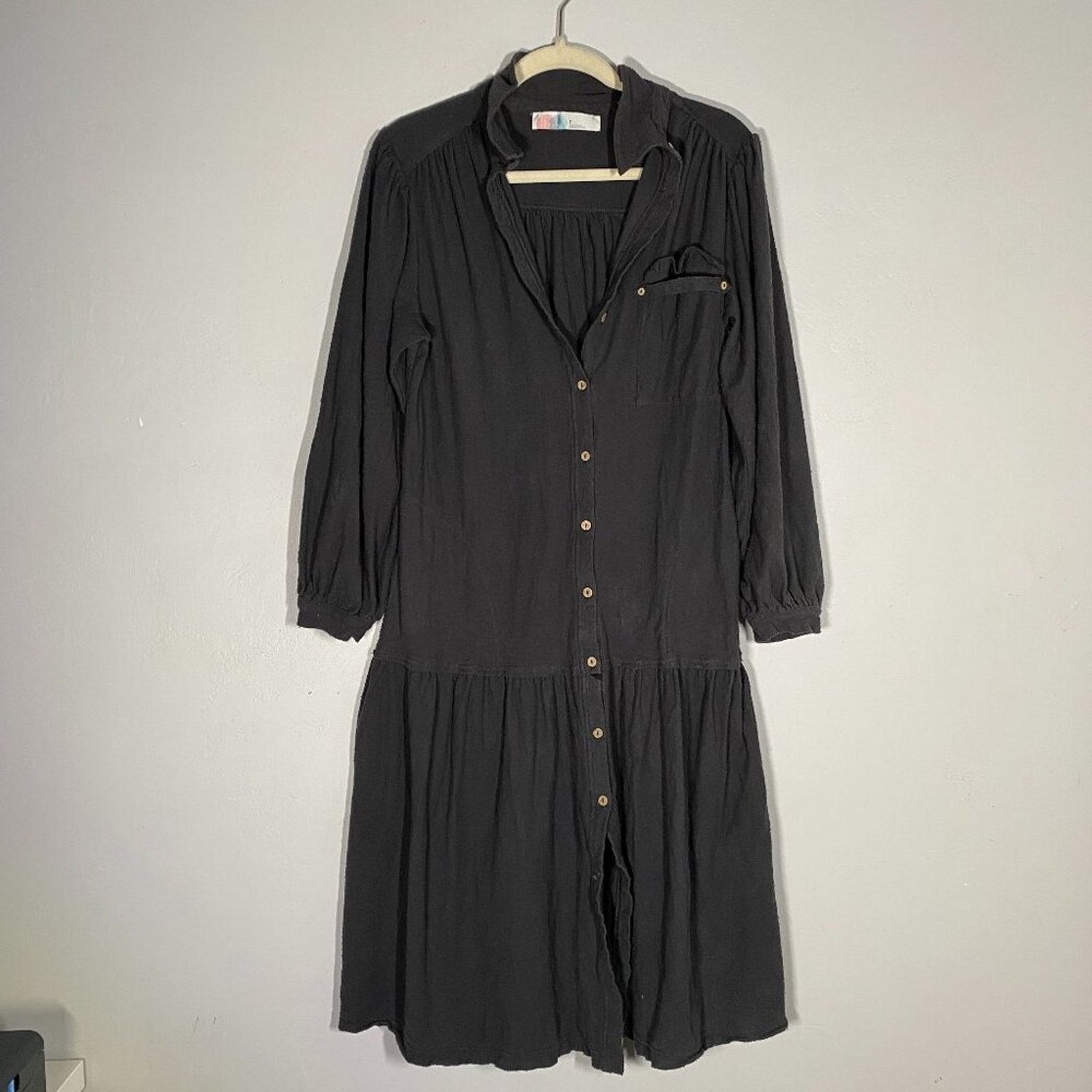 Free People FREE PEOPLE BEACH Old Bay Shirtdress in 'Dark Size S / US 4 / IT 40 - 2 Thumbnail