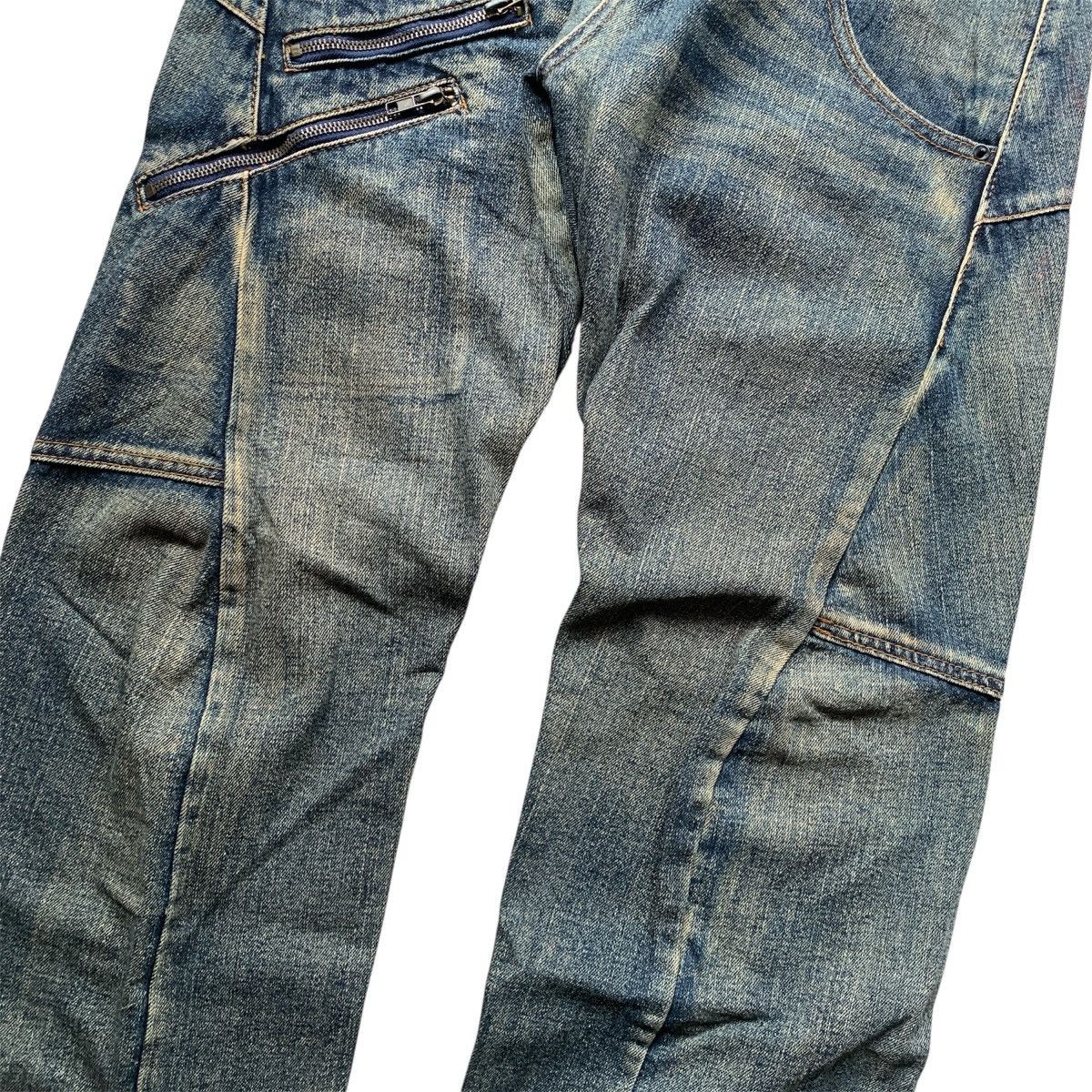 Japanese Brand KMK Double Waist Mud Wash Jeans LGB ifsixwasnine Style Size US 32 / EU 48 - 3 Thumbnail