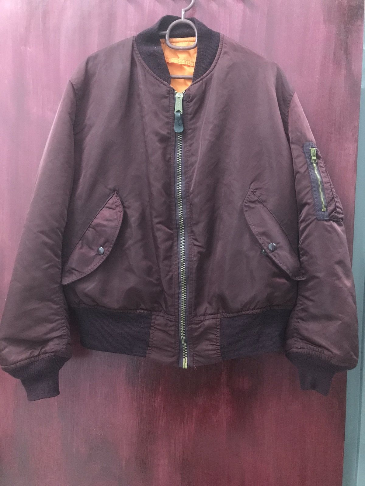 Alpha Industries VINTAGE ALPHA INDUSTRIES BOMBER JACKET REVERSIBLE 80s Size US M / EU 48-50 / 2 - 1 Thumbnail