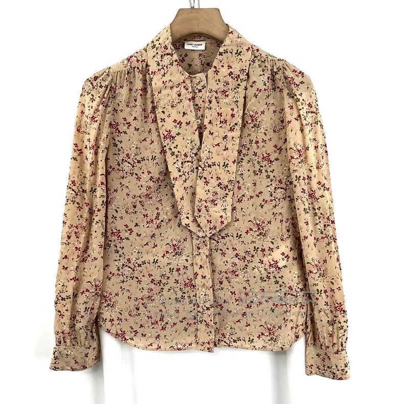 Saint Laurent Paris Saint Laurent Paris Floral Pattern Silk Shirt Size XS / US 0-2 / IT 36-38 - 1 Thumbnail