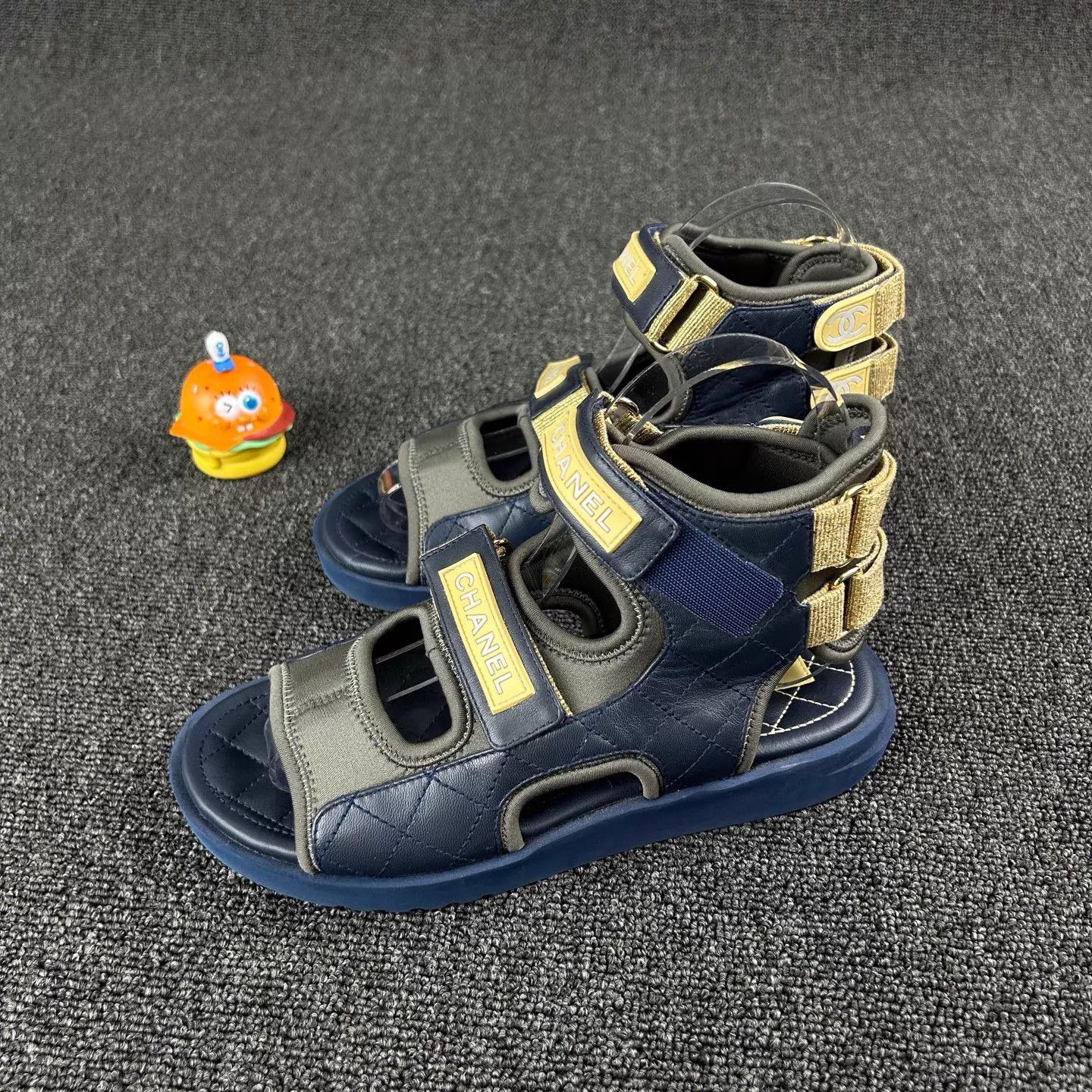Chanel Chanel Blue Color-Blocked Athletic Sandal 36 Size US 5.5 / IT 35.5 - 1 Thumbnail