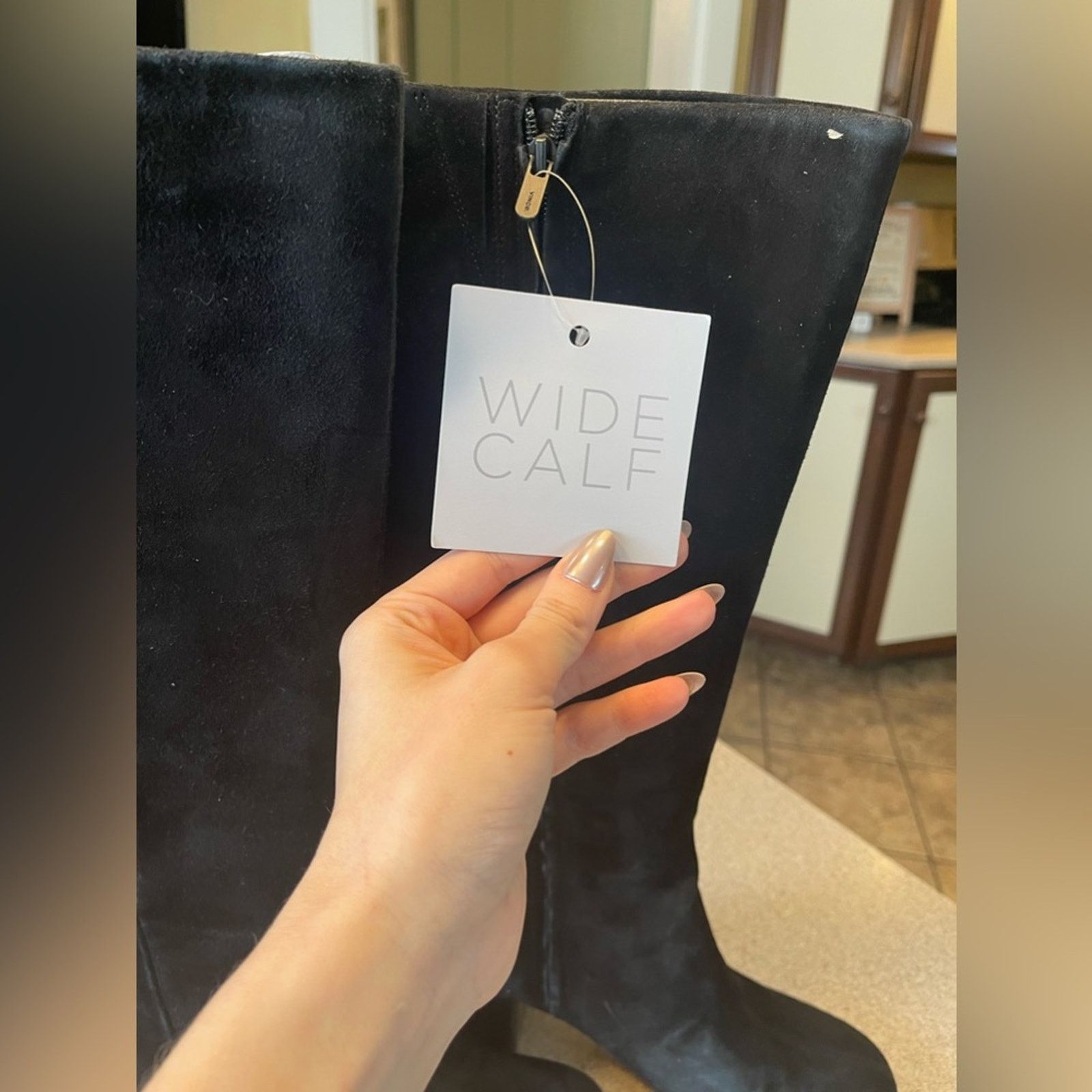 Vince Vince Maggie Knee High Boot in Black Suede Size 8.5 NWT Size US 8.5 / IT 38.5 - 8 Thumbnail