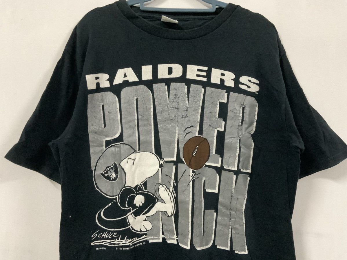 NFL Vintage Raiders Power Kick Schulz Big Logo tee Size US L / EU 52-54 / 3 - 5 Thumbnail
