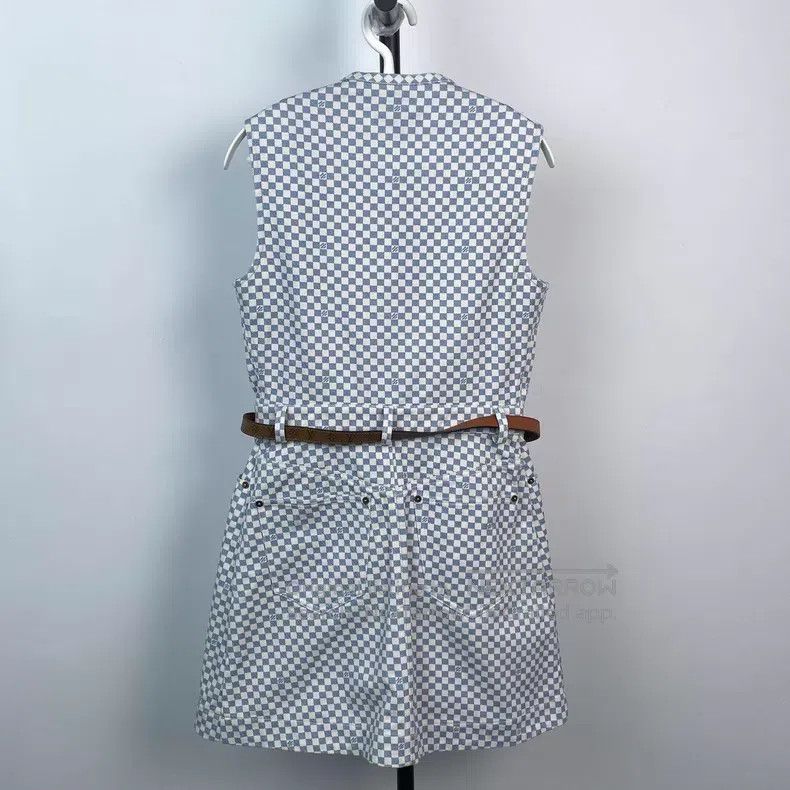 Louis Vuitton Louis Vuitton Denim checkerboard dress Size XS / US 0-2 / IT 36-38 - 3 Thumbnail