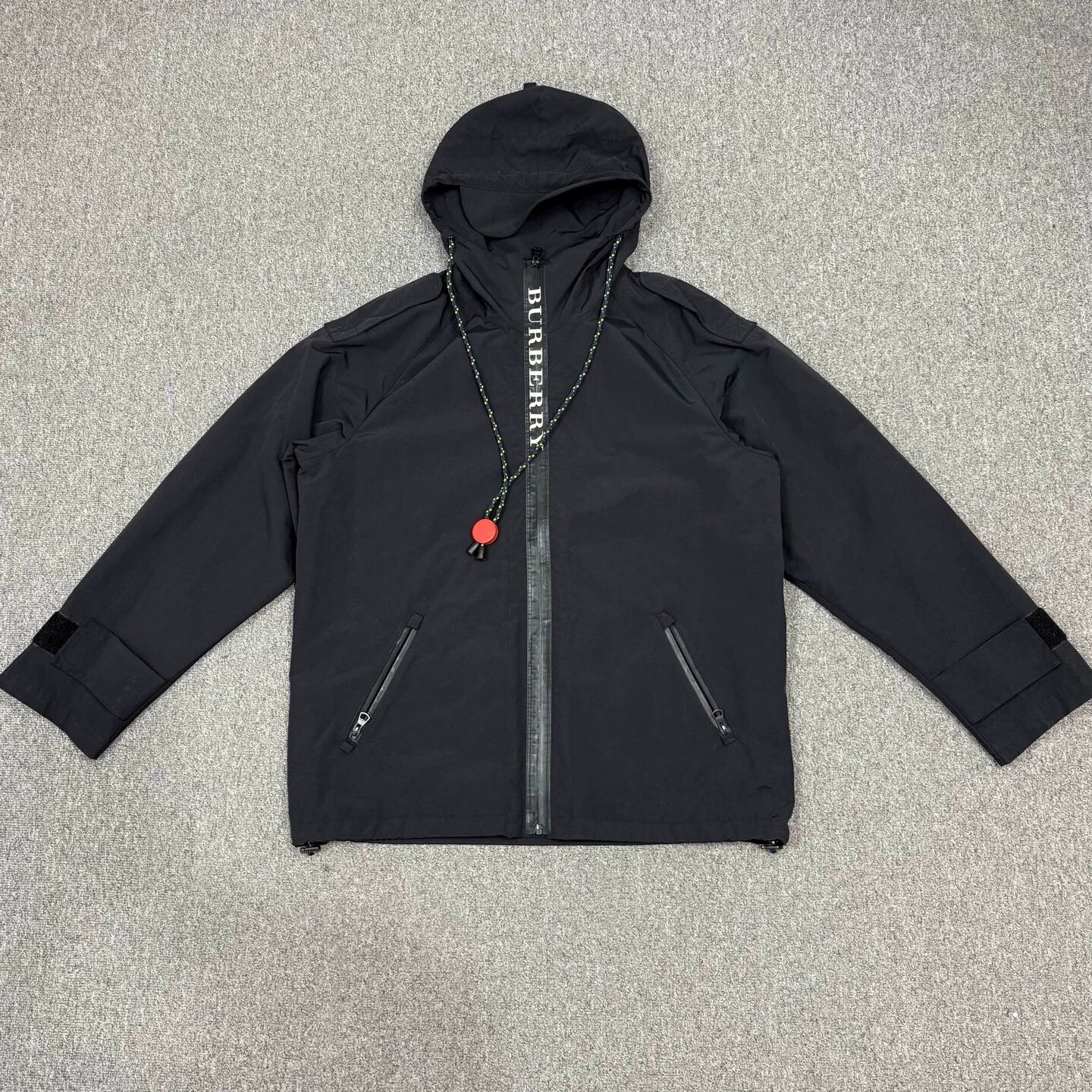 Burberry Burberry Black Logo Print Jacket 52 95% New Size US L / EU 52-54 / 3 - 1 Thumbnail