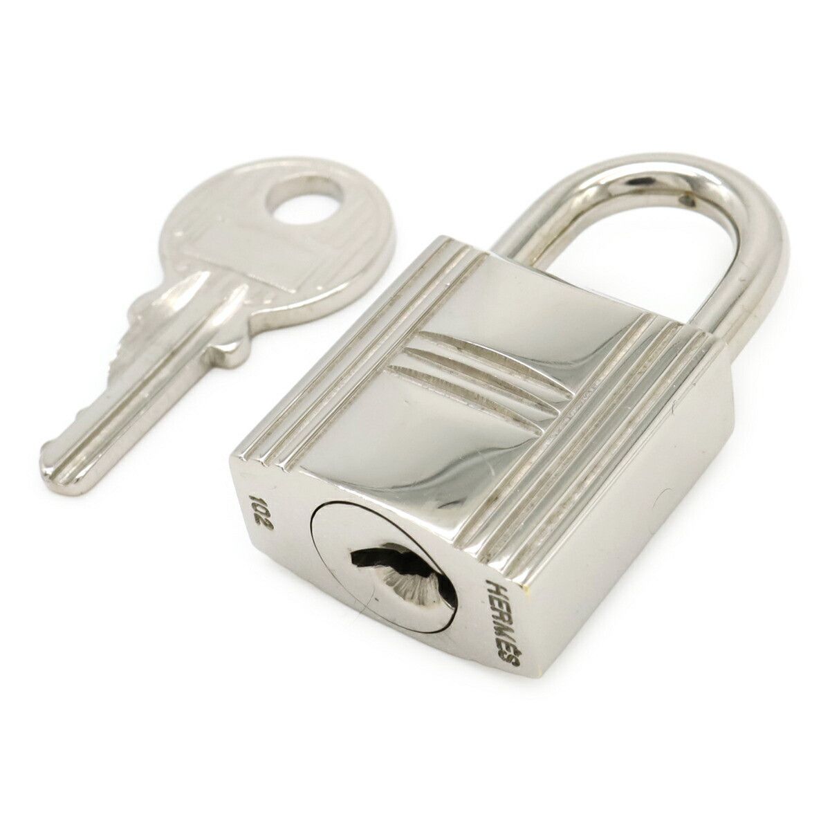 Hermes Hermes Hermes Cadena120 Padlock Metal Key Chain DUTY FREE for USA Size ONE SIZE - 1 Thumbnail