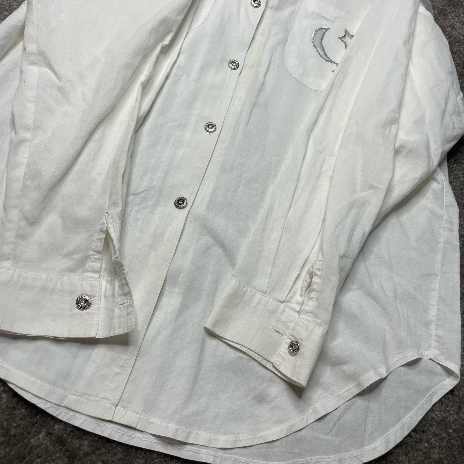 Other Christine Philipe Embroidered Stars Shirt Size XL / US 12-14 / IT 48-50 - 10 Thumbnail